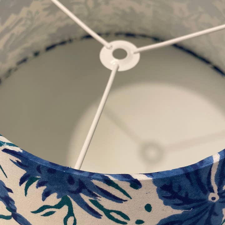 Blue Floral Coolie Shades