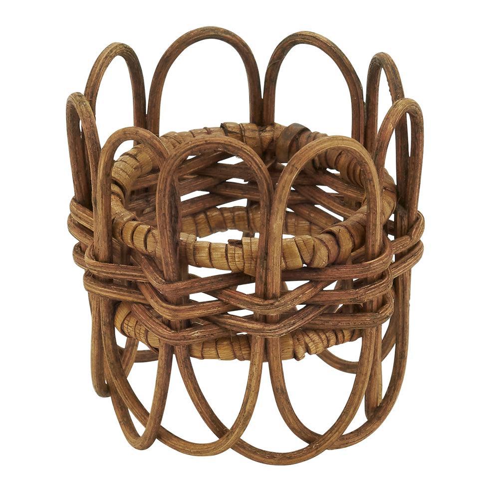 Twisted Rattan Napkin Rings - OAKSTREET SHOPPE