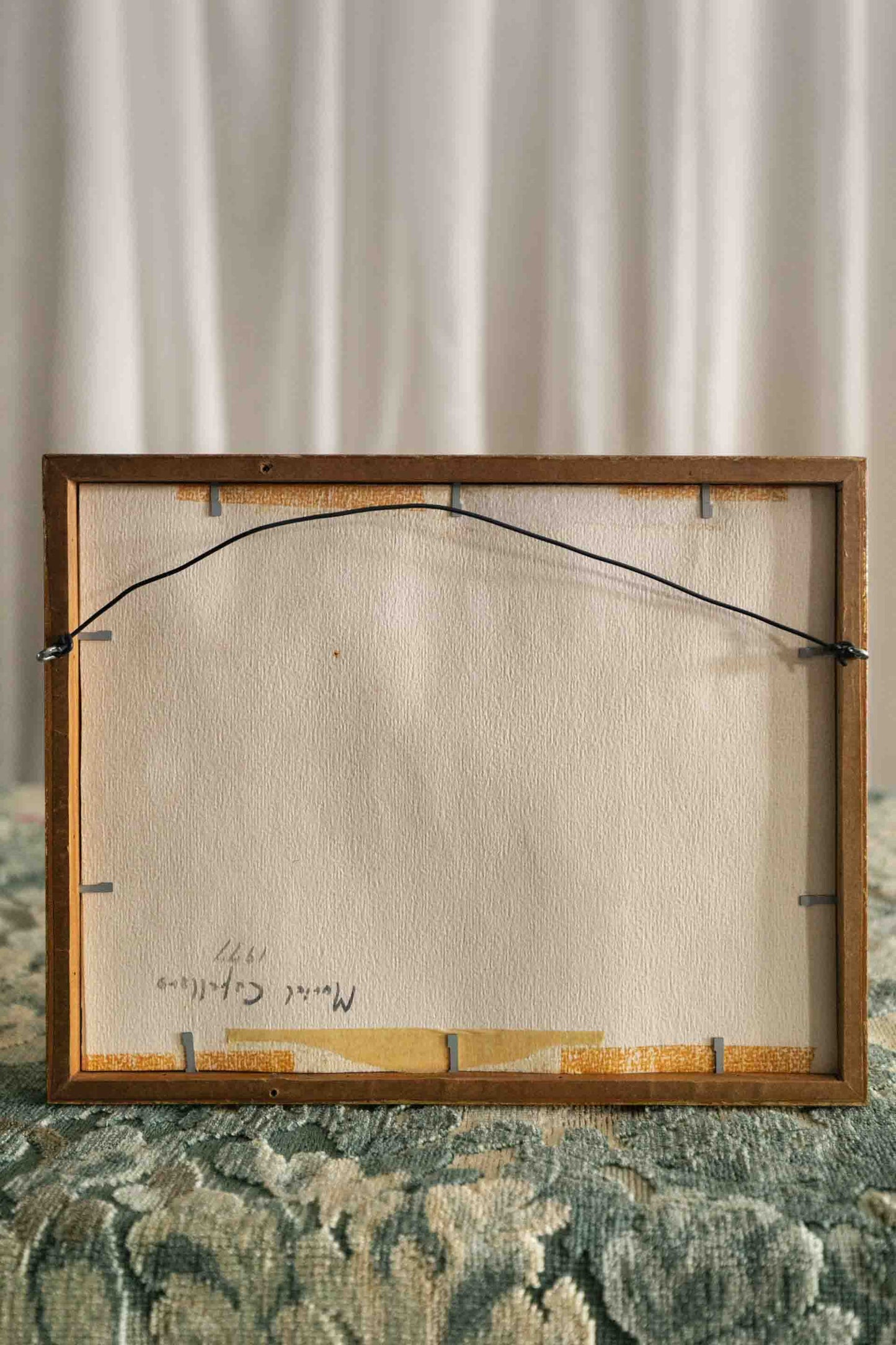 Framed Gray House Painting