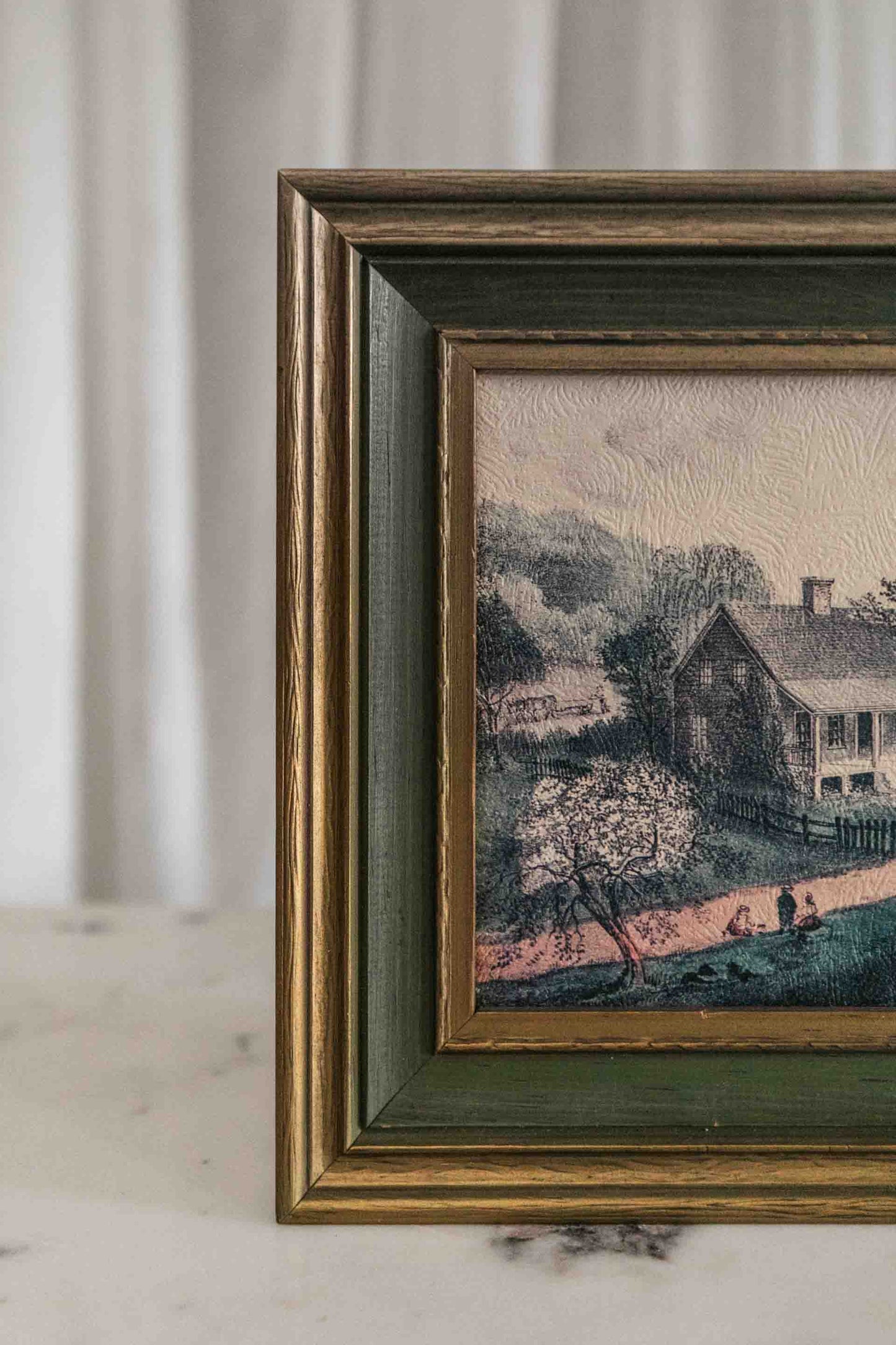 Framed Cottage House Print