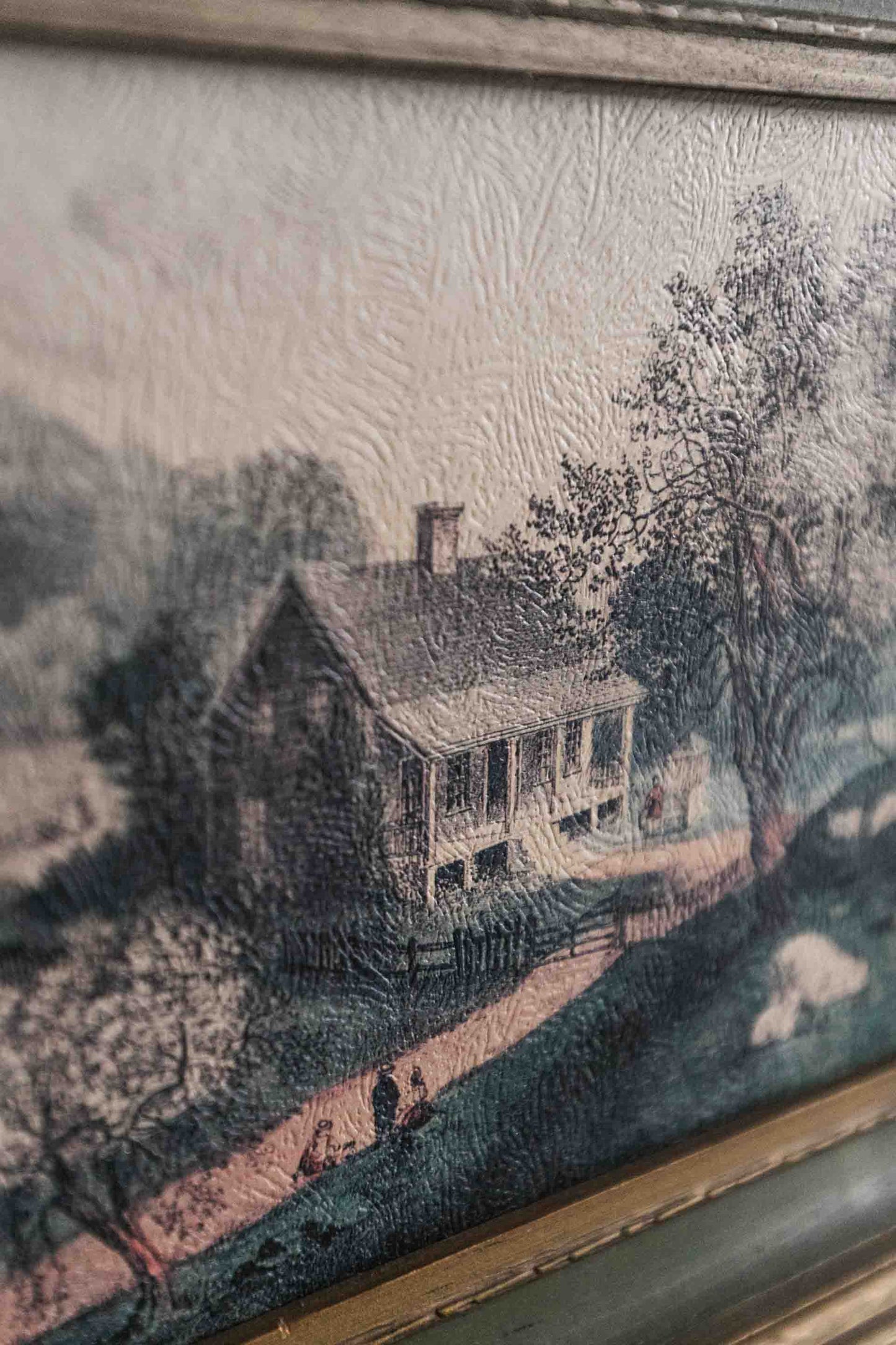 Framed Cottage House Print