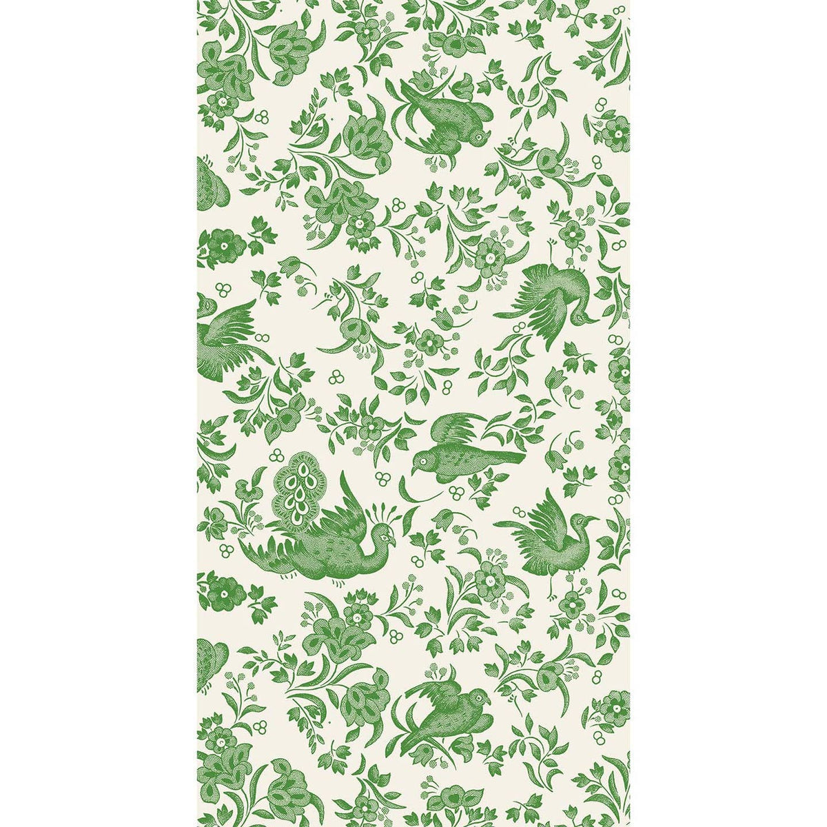 Green Regal Peacock Guest Napkin, 16 - OAKSTREET SHOPPE