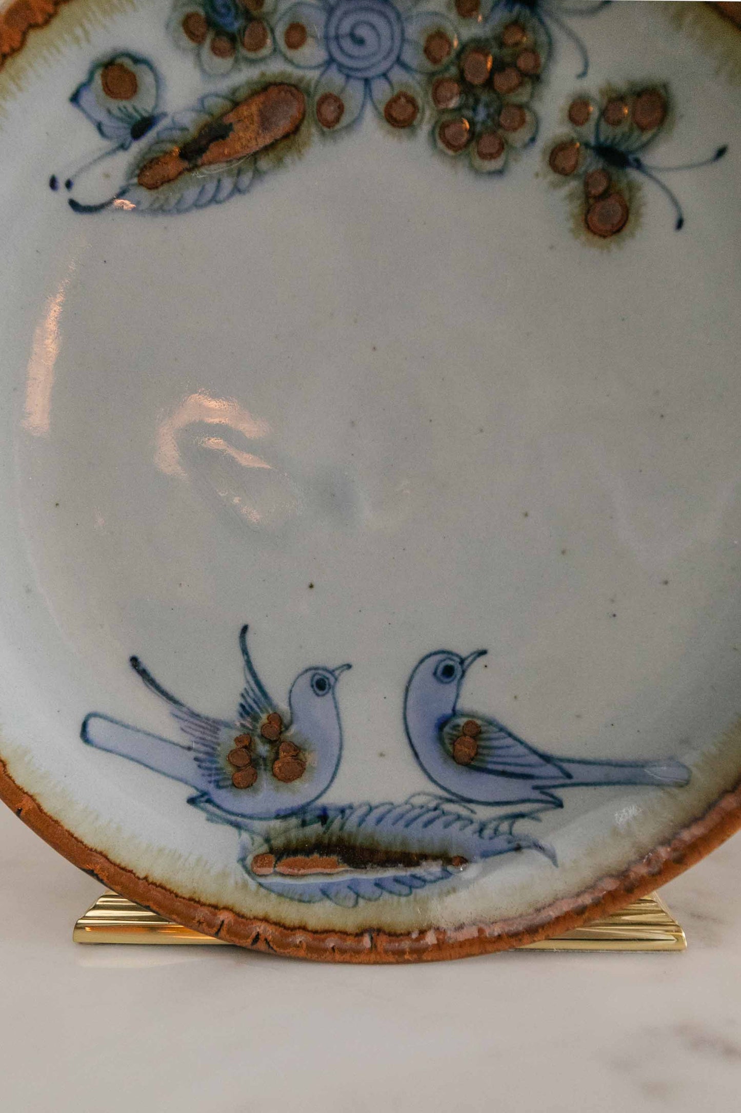 Bird Pottery Plate