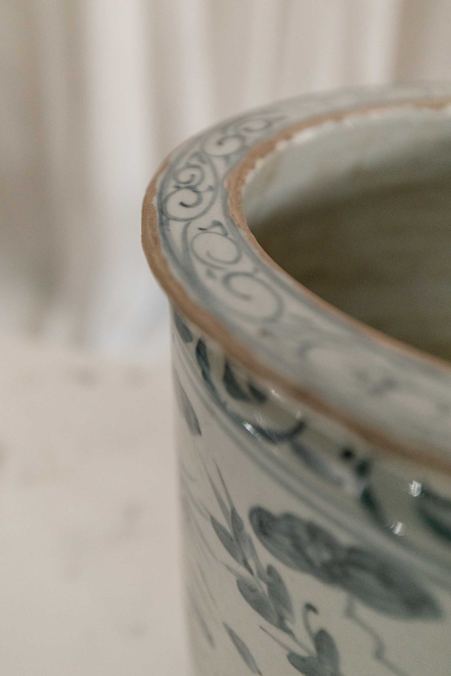 Blue and White Orchid Pot