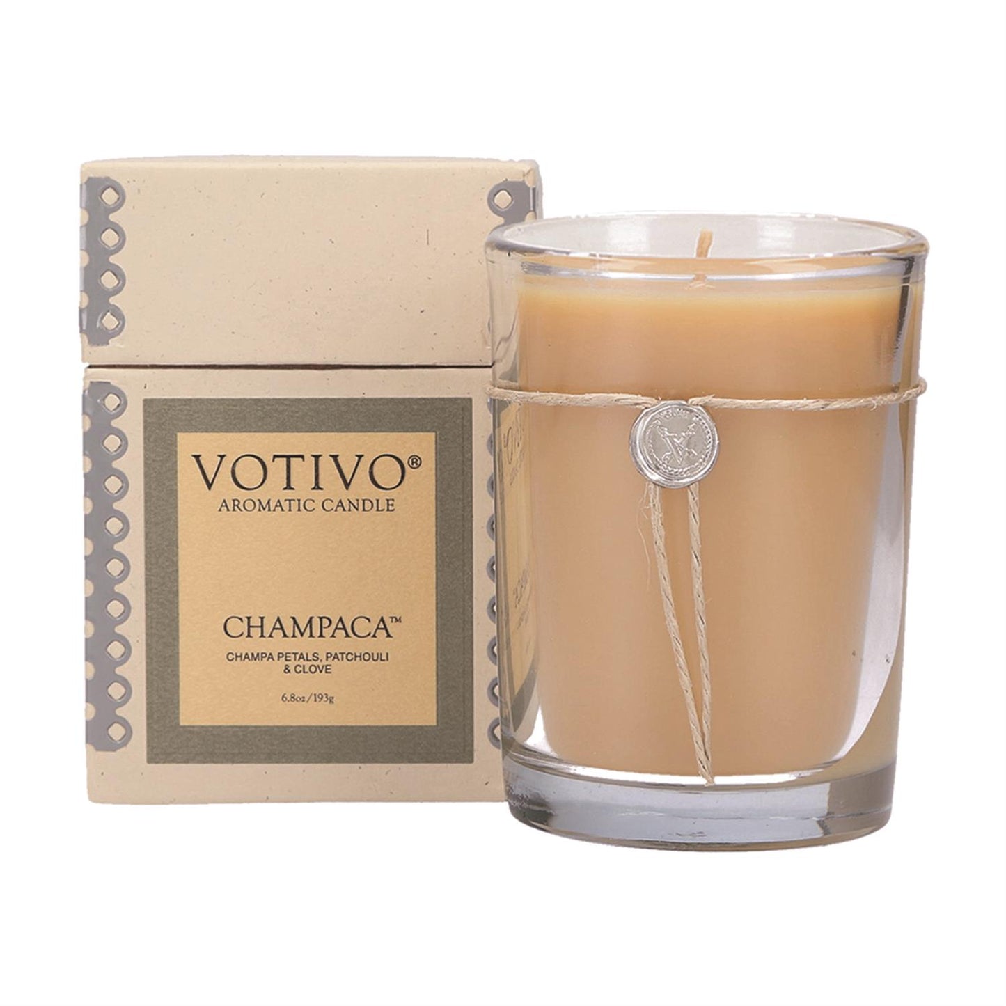 Votivo Glass Candle, Champaca