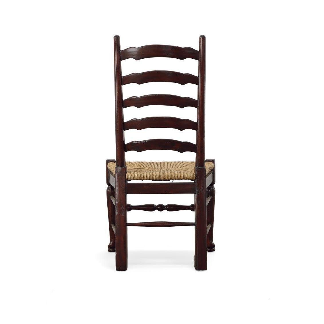 English Country Ladderback Side Chair - OAKSTREET SHOPPE