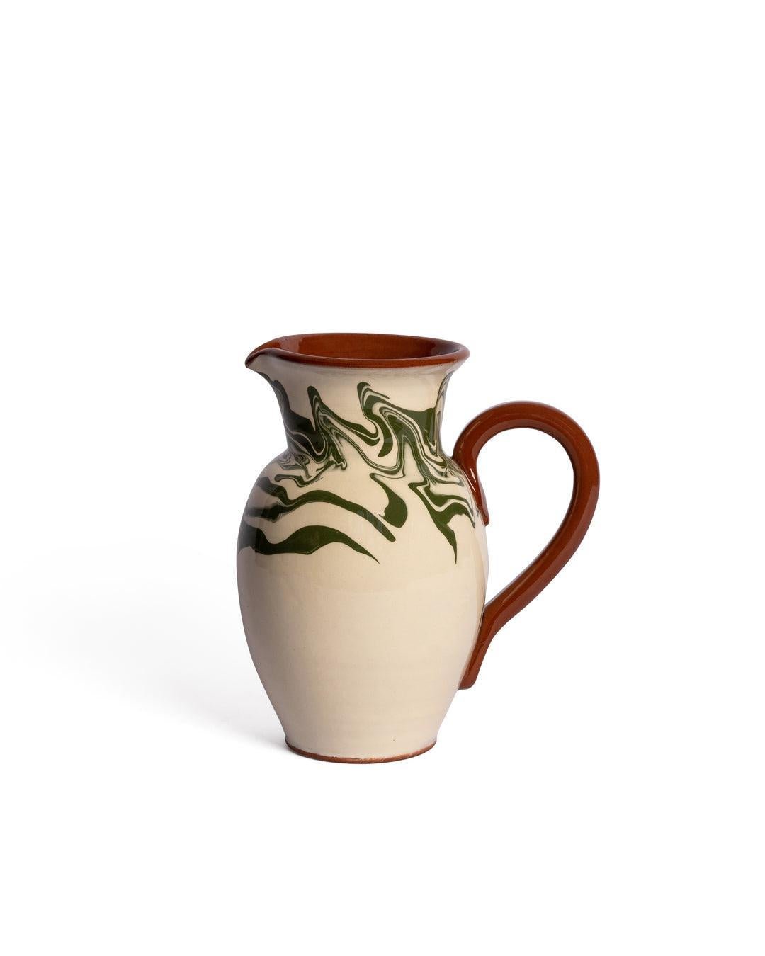 Marbre Green Jug - OAKSTREET SHOPPE