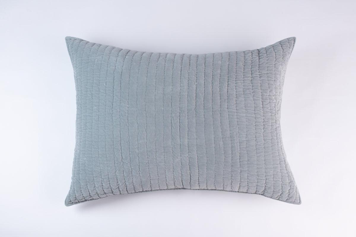 Stitched Velvet Bedding Collection, Mineral
