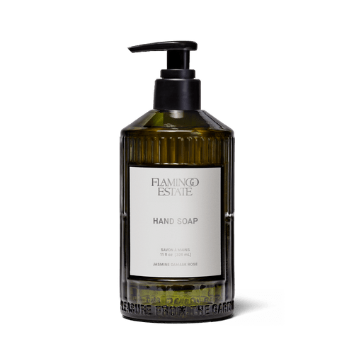 Jasmine Damask Rose Glass Hand Soap - OAKSTREET SHOPPE