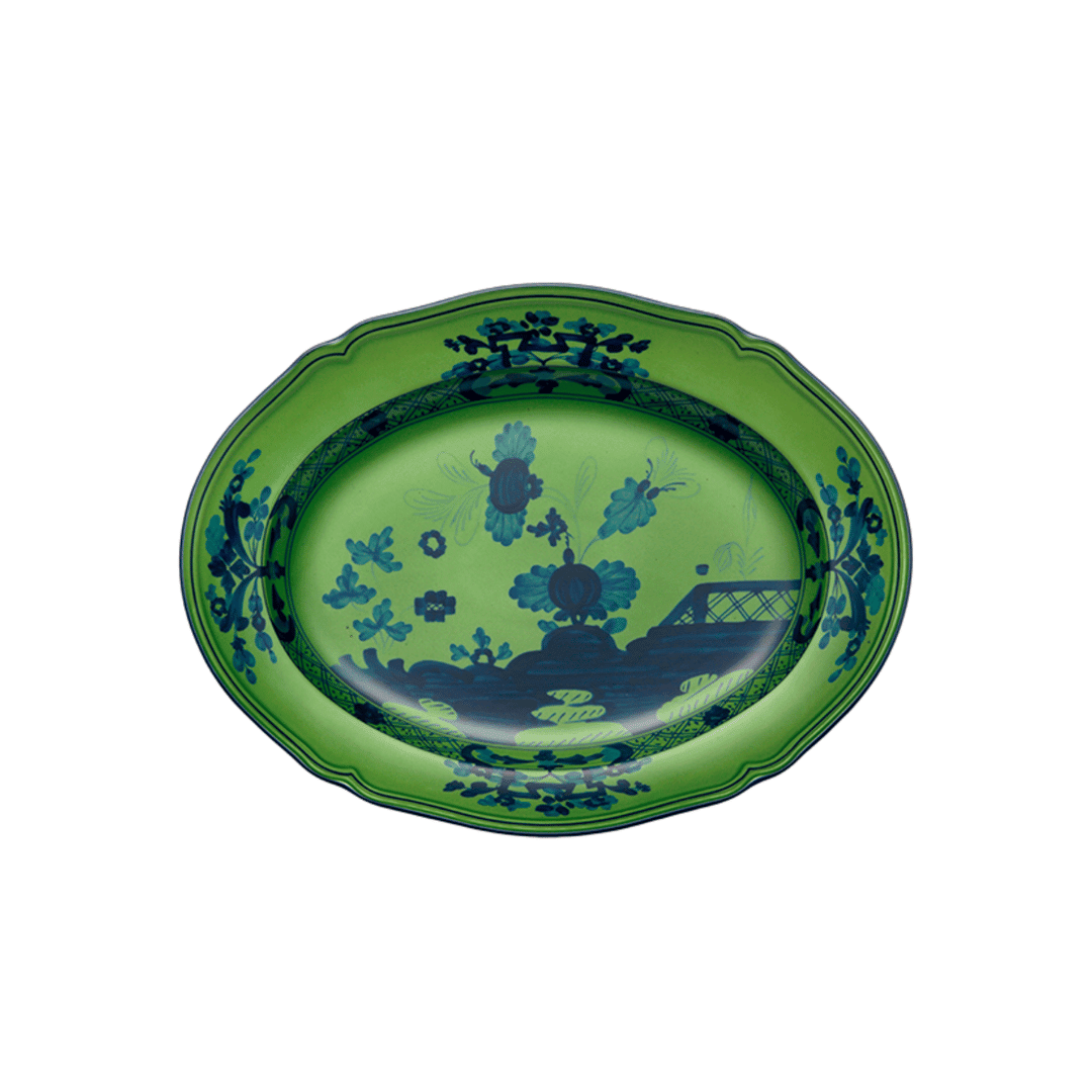 Malachite Serving Platter, Ginori 1735 - OAKSTREET SHOPPE