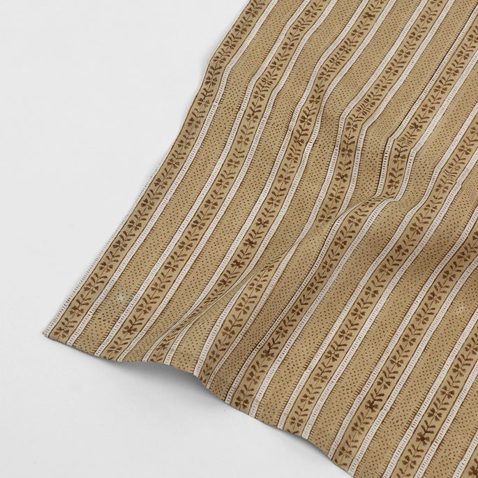 Striped Ochre Linen Napkin