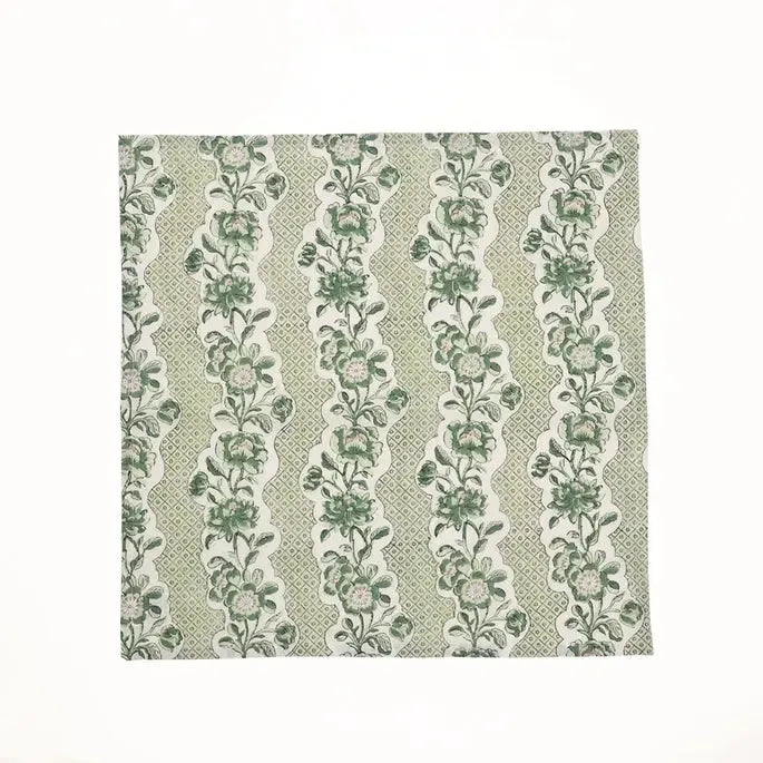 Green Blooming Trellis Napkins