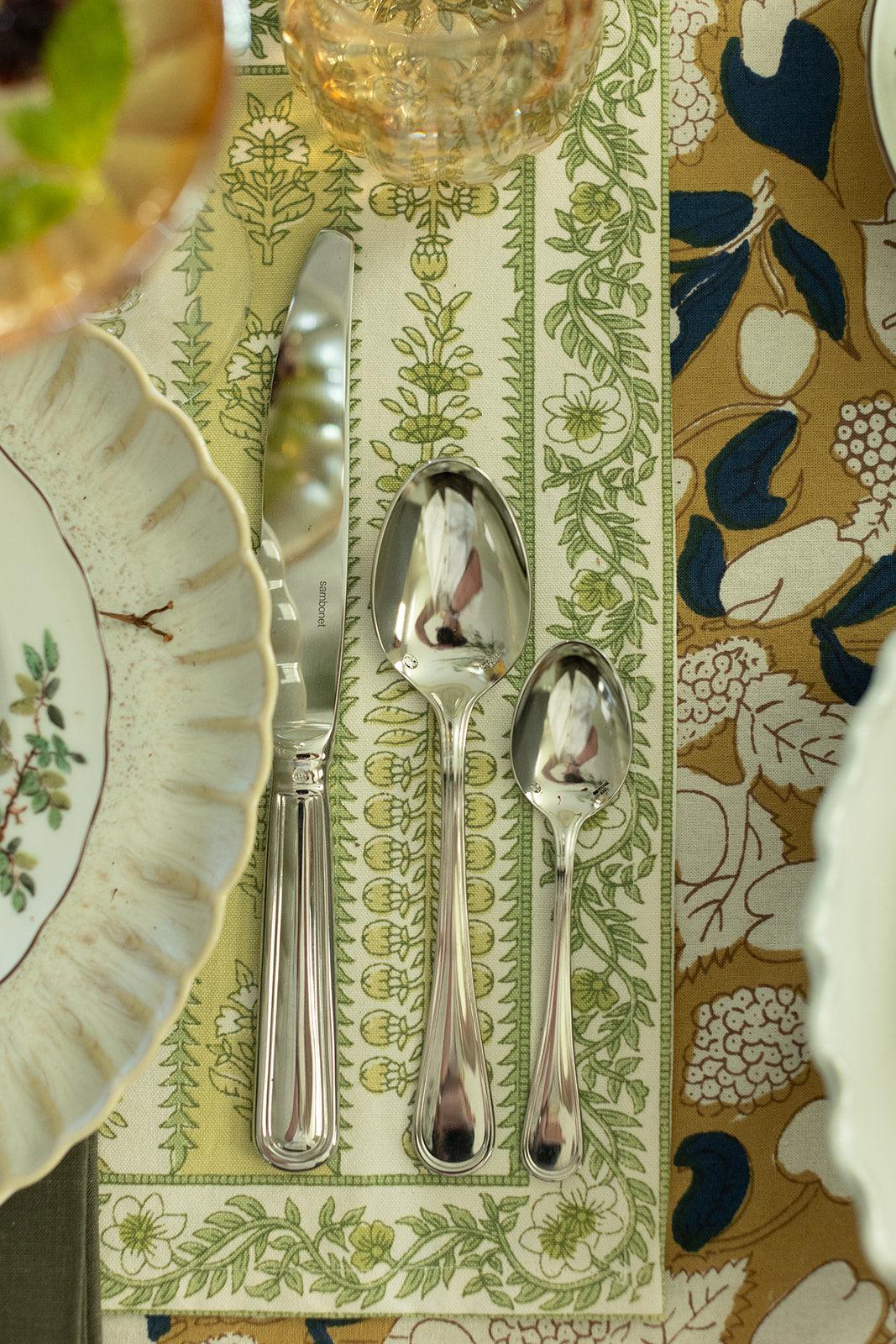 Contour 5-Piece Flatware Set + Serving Pieces (Sambonet)