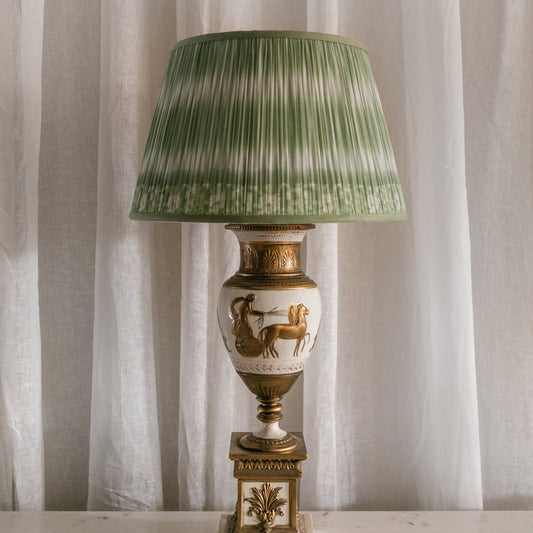 Heavy Midcentury Greek Lamps, Pair