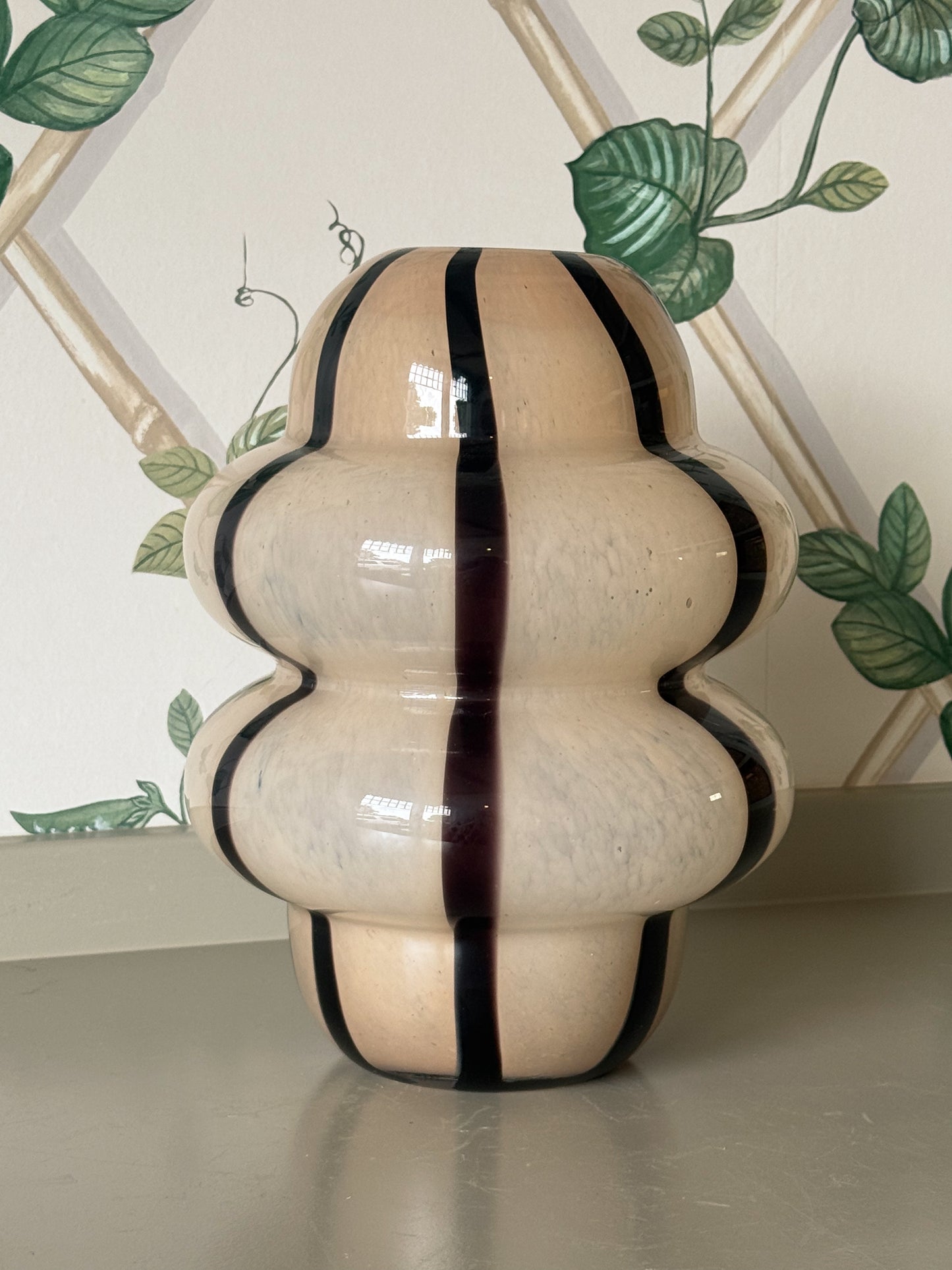 Striped Abstract Vase