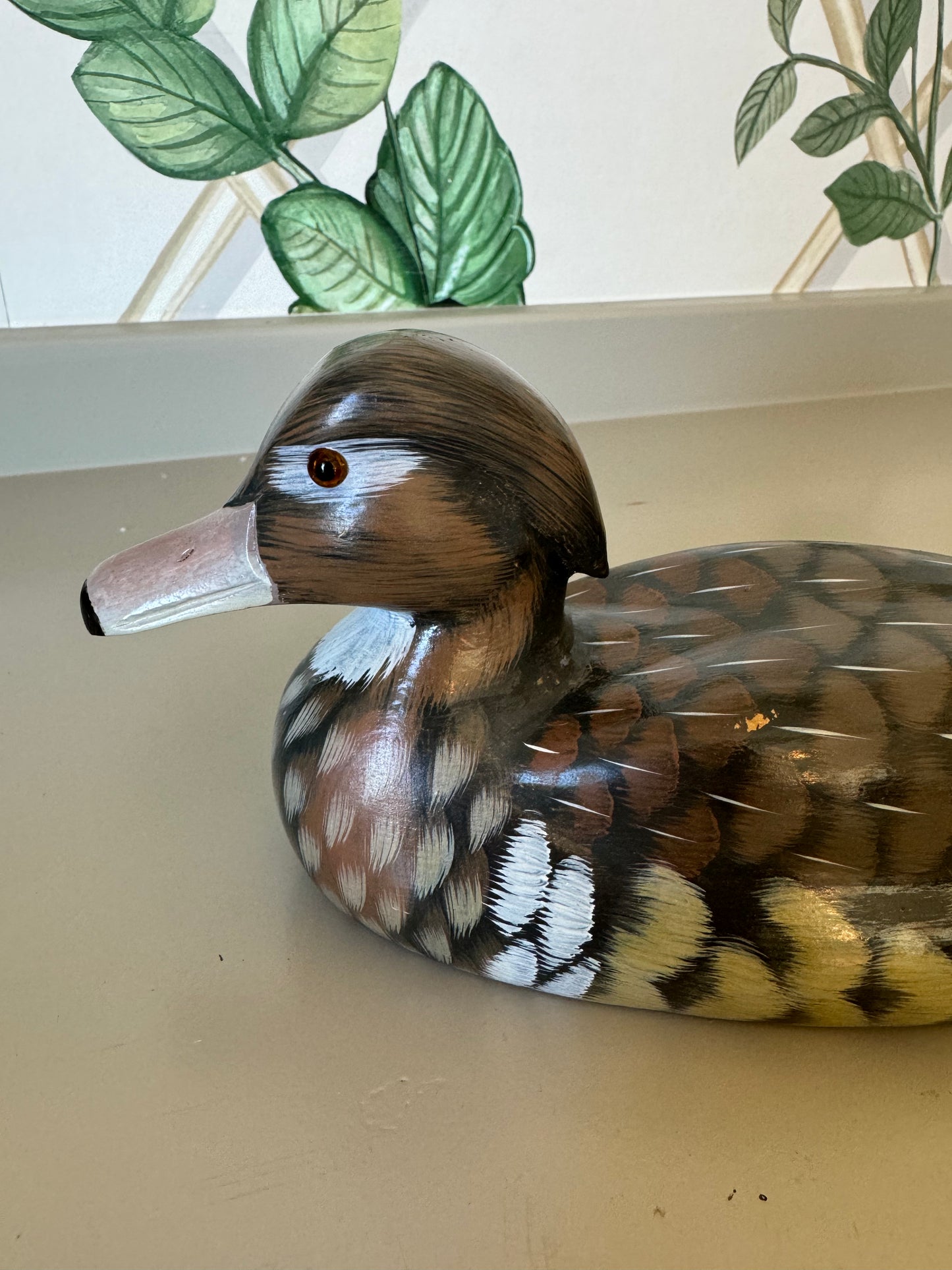 Handpainted Wooden Duck