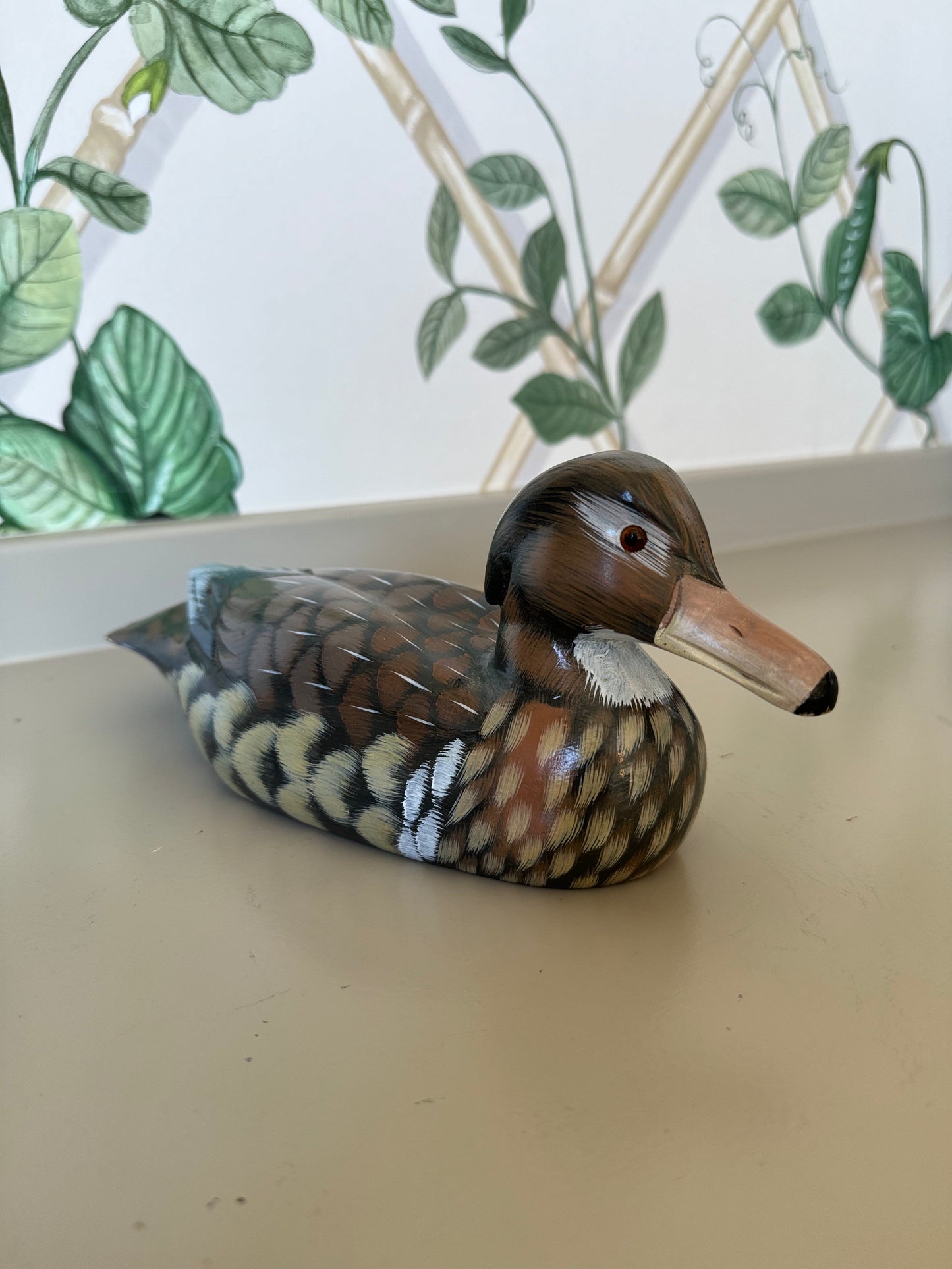 Handpainted Wooden Duck
