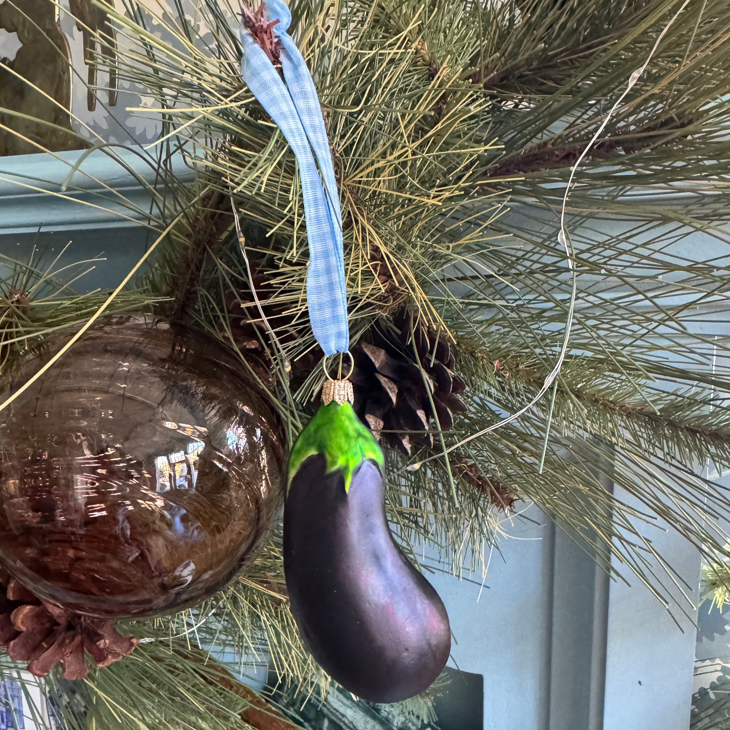 Eggplant Ornament