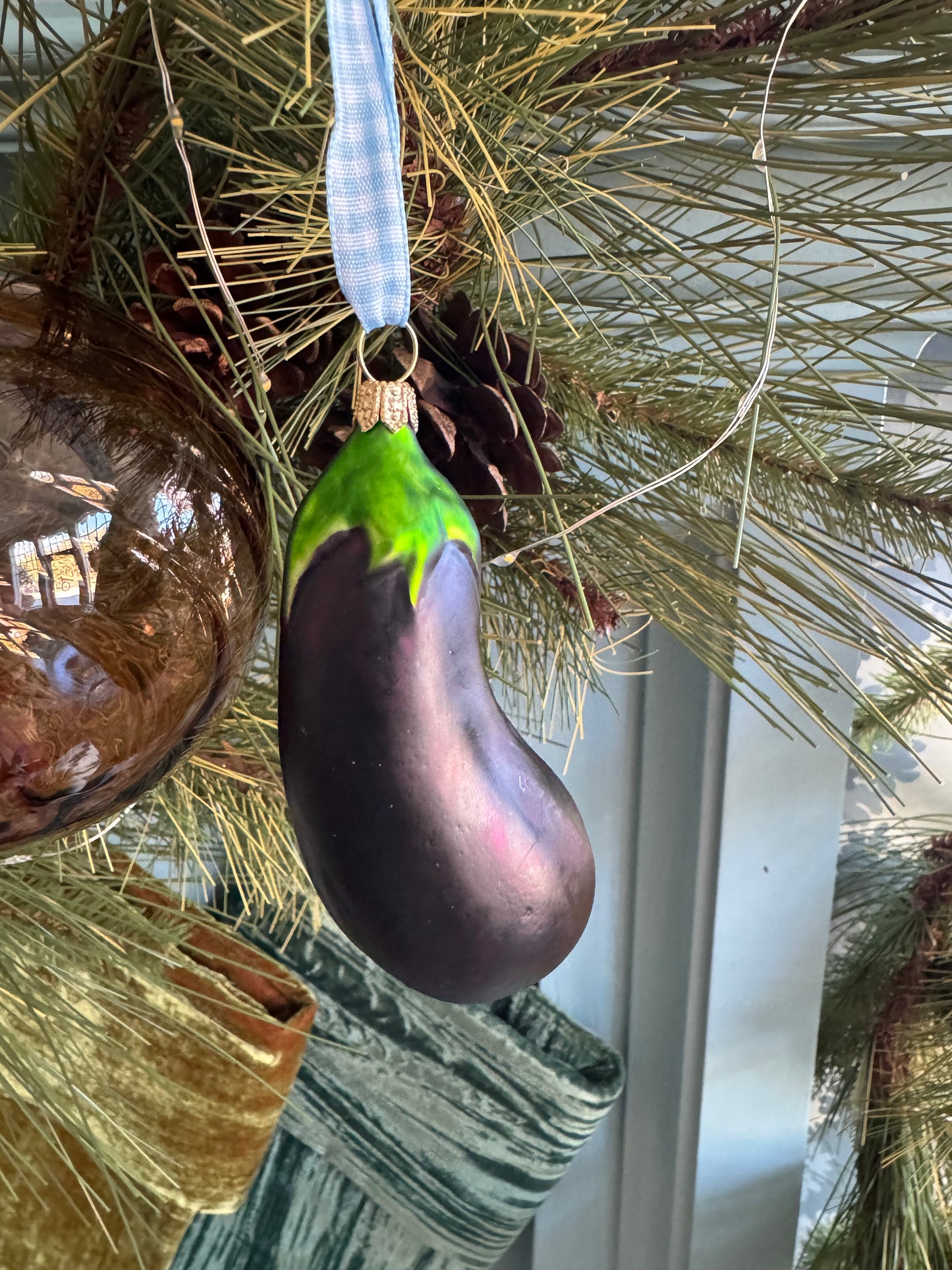 Eggplant Ornament