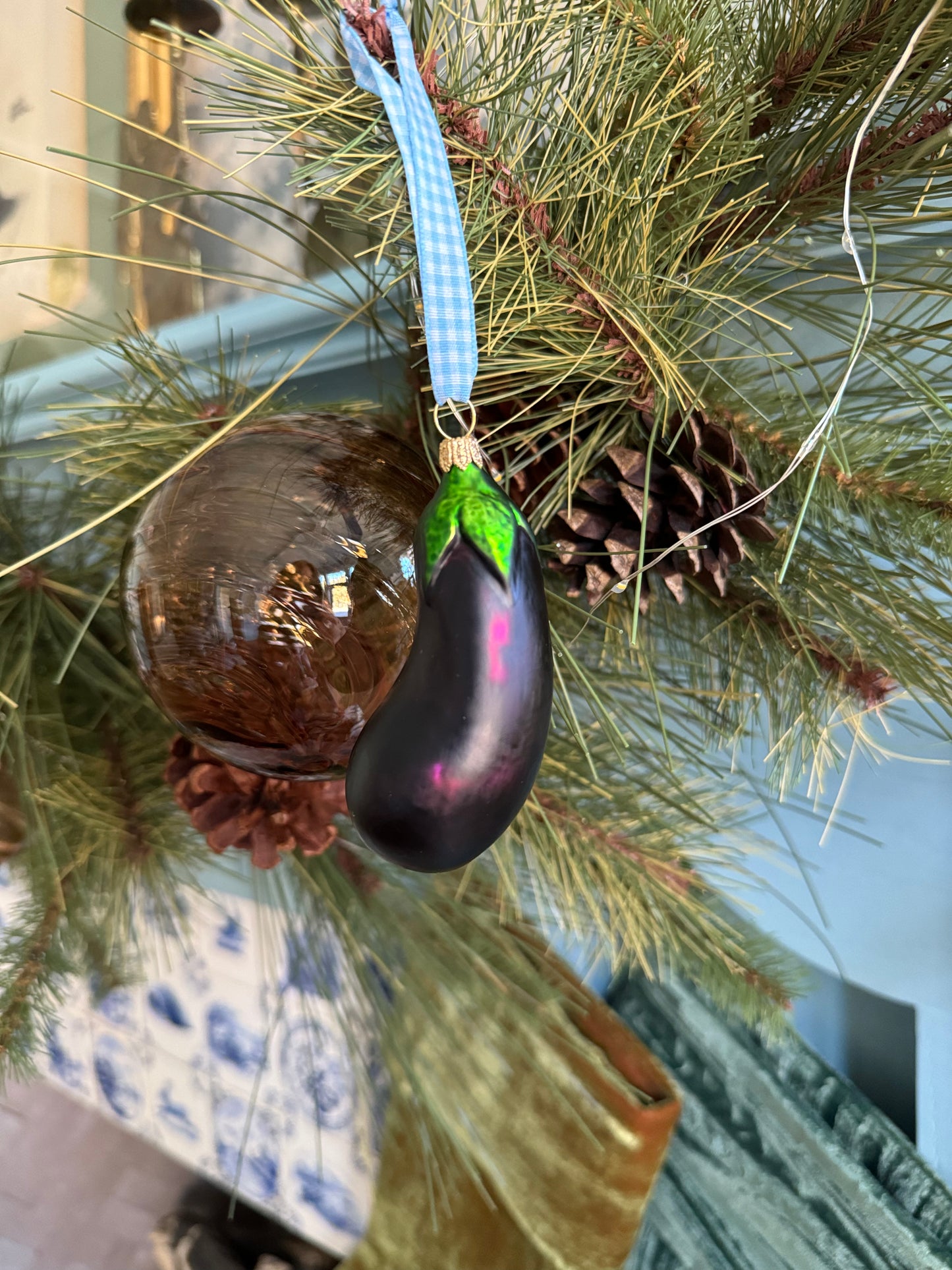 Eggplant Ornament