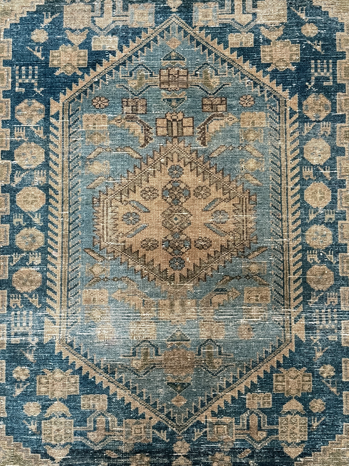 Antique Persian (4x7) Indigo Rug