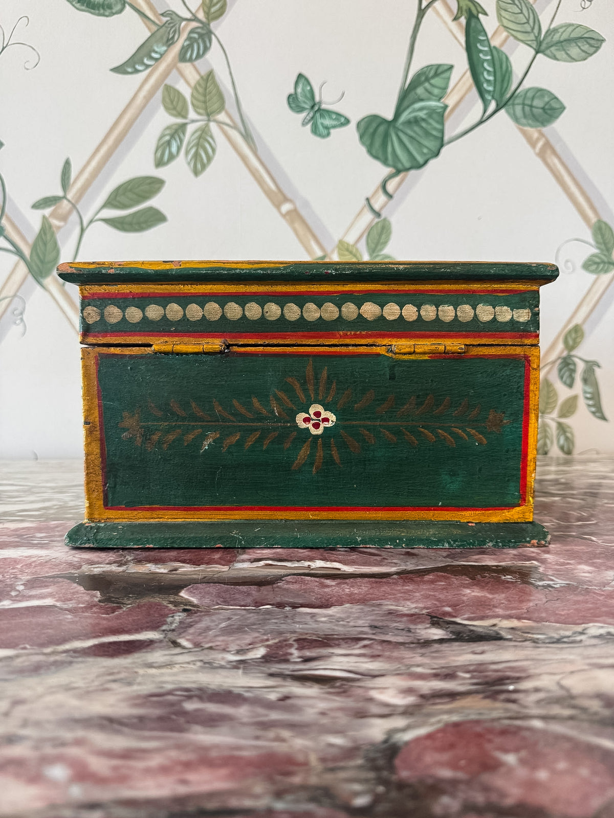Green Painted Box