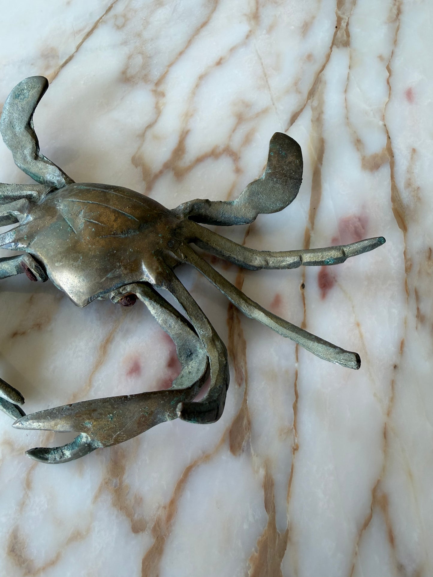 Vintage Brass Crab