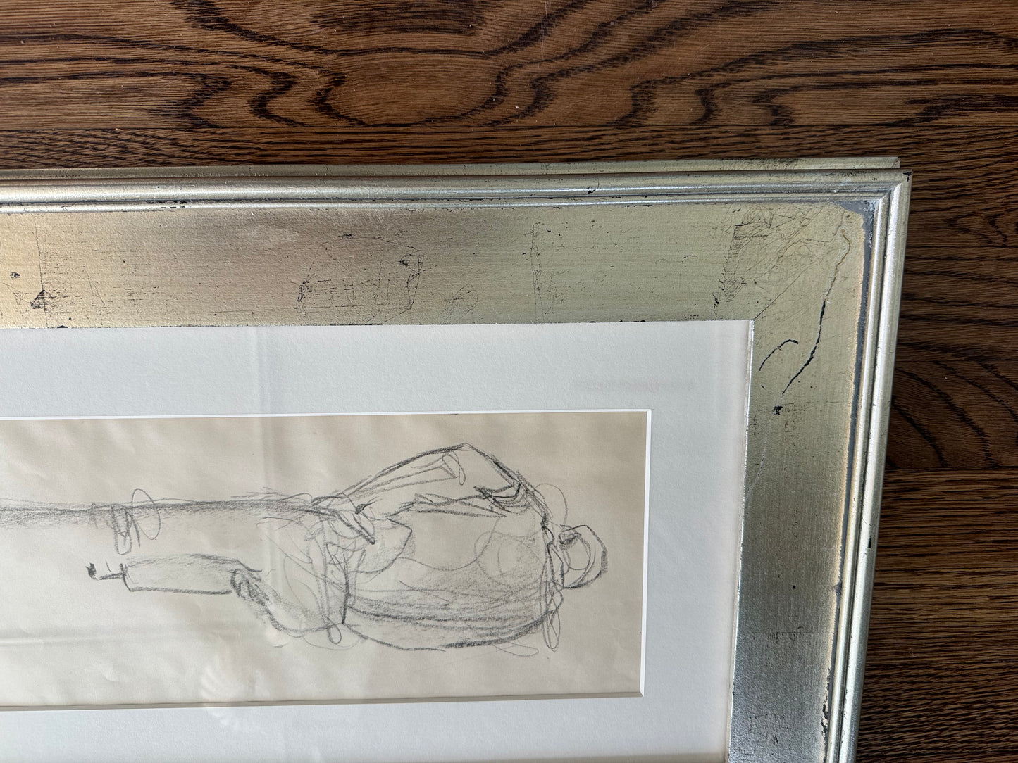 Man Sketch in Silver Frame