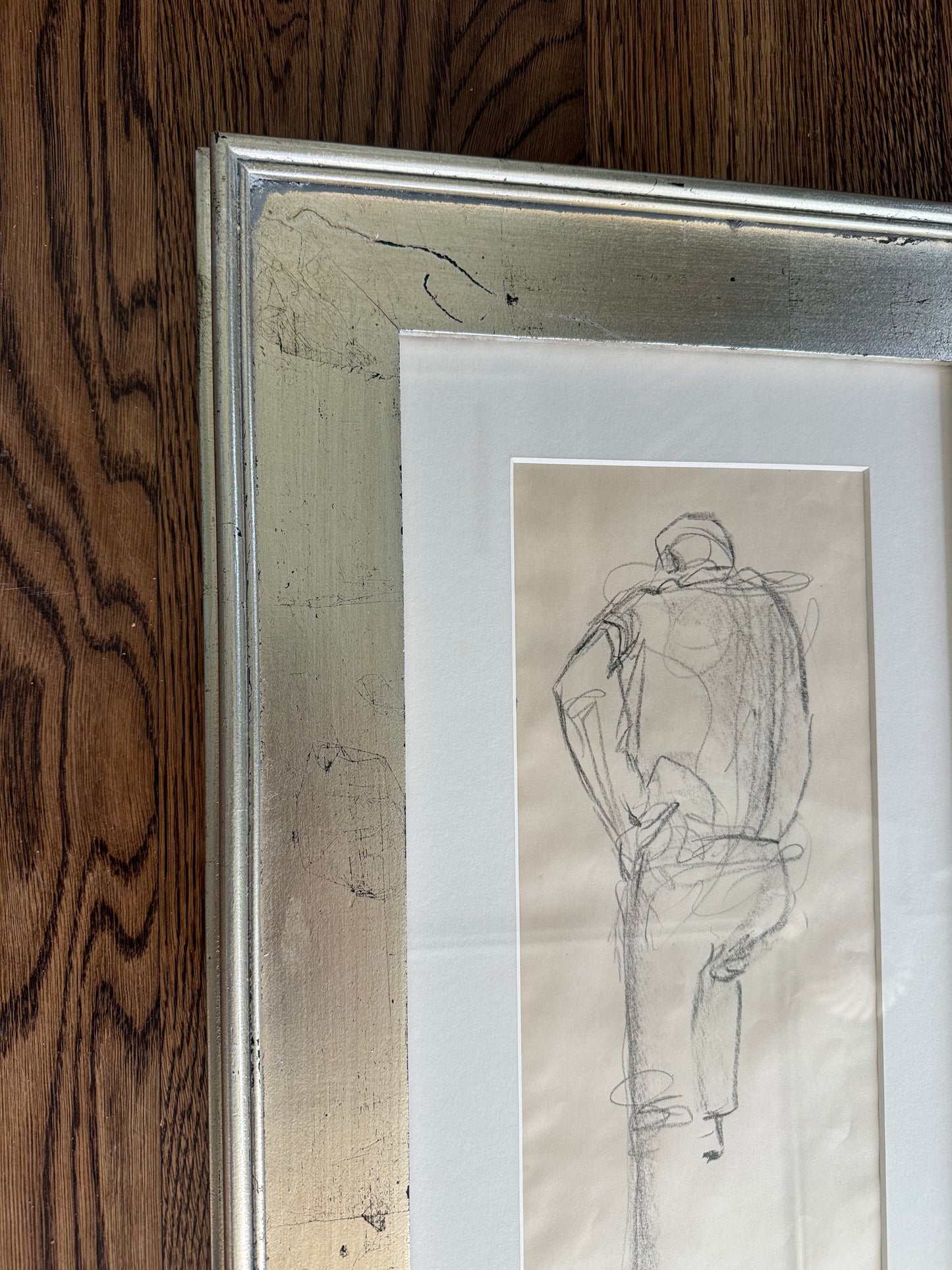 Man Sketch in Silver Frame