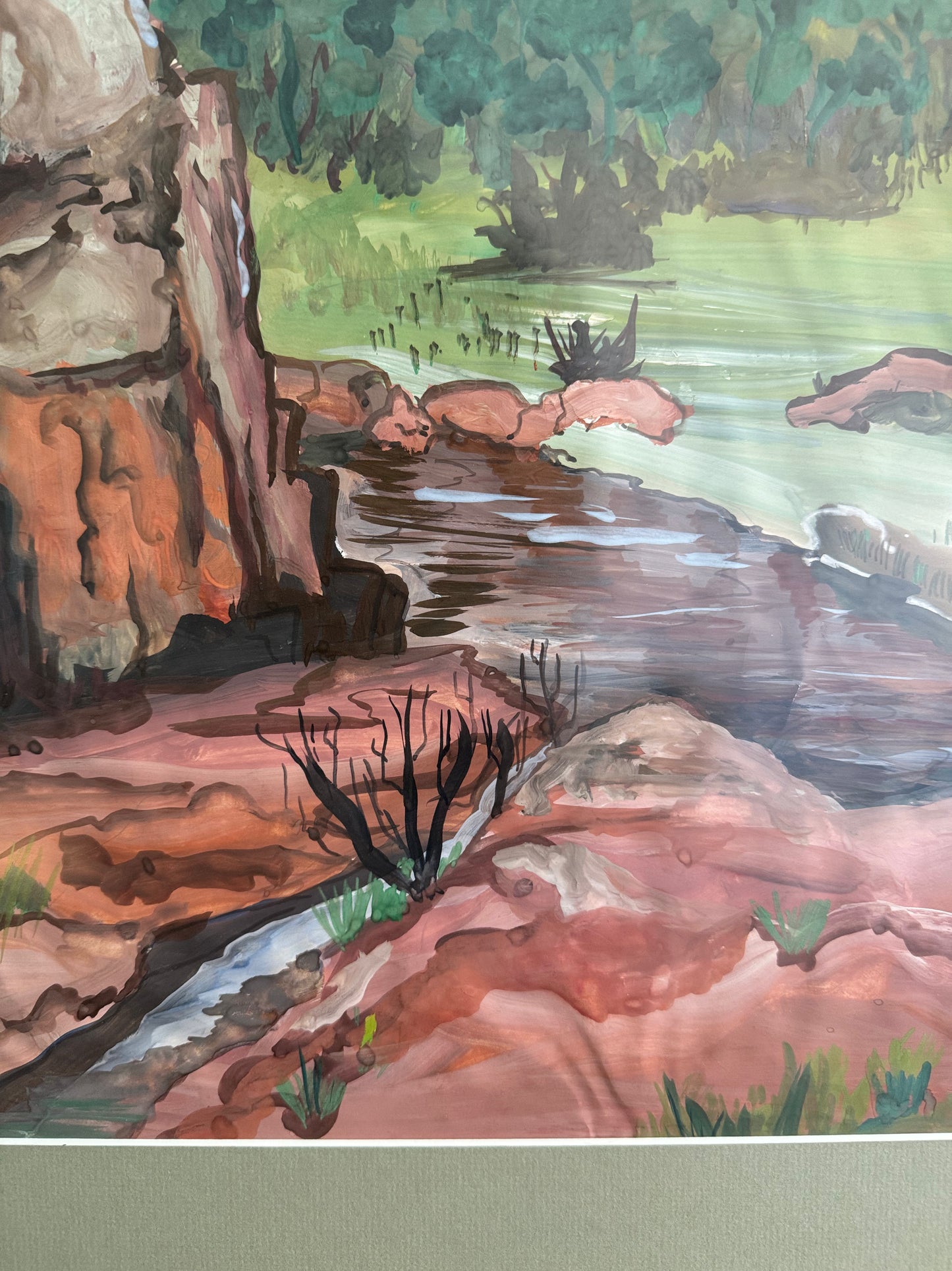 Red Earth, Framed Original (In Store Pickup Only)