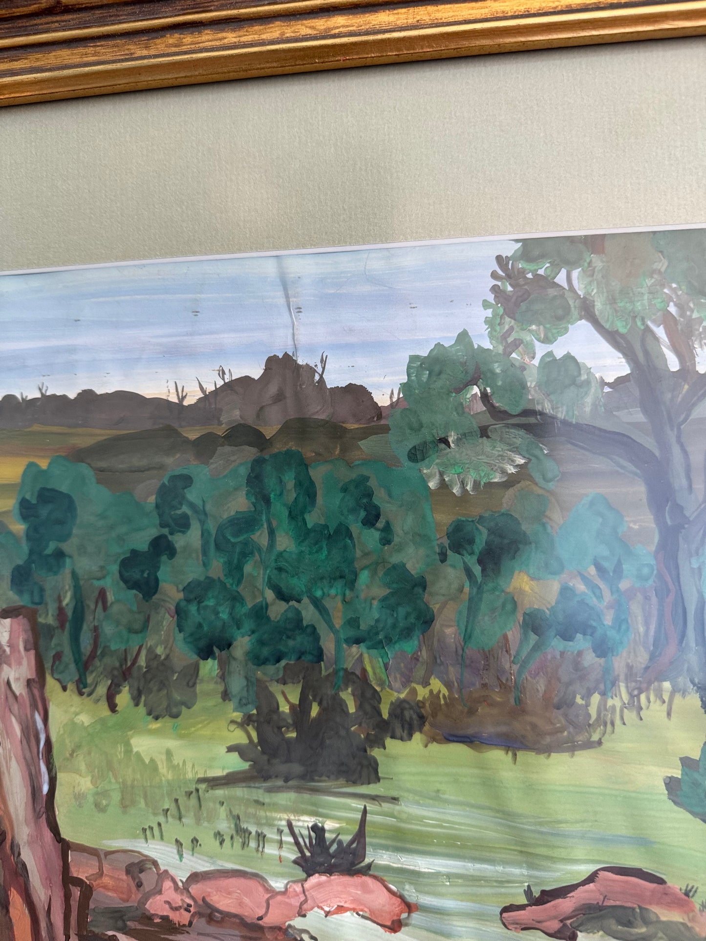 Red Earth, Framed Original (In Store Pickup Only)