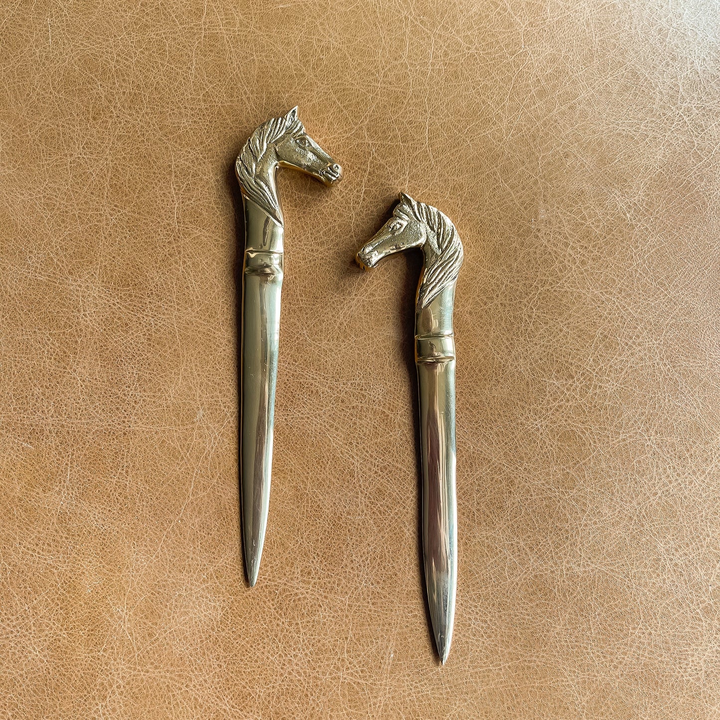Solid Polished Brass Horse Head Letter Opener