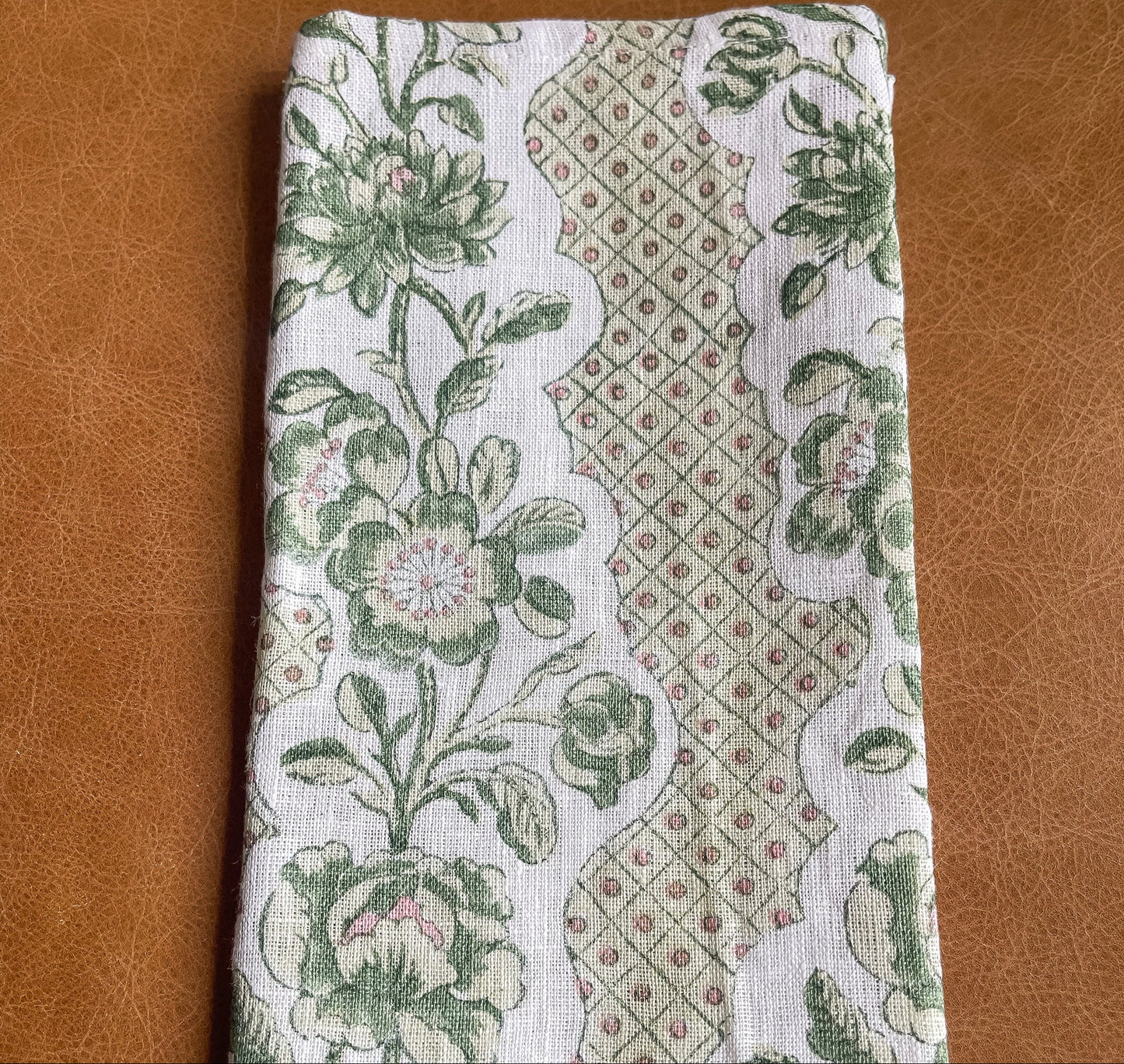 Green Blooming Trellis Napkins