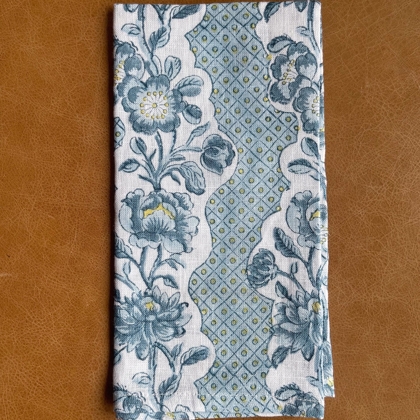 Blue Blooming Trellis Napkins