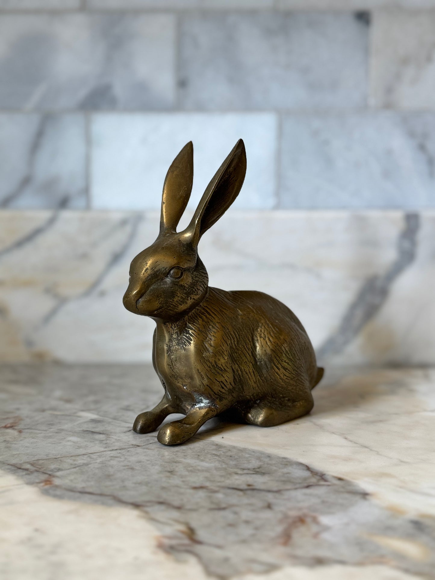 Brass Bunny Figurine