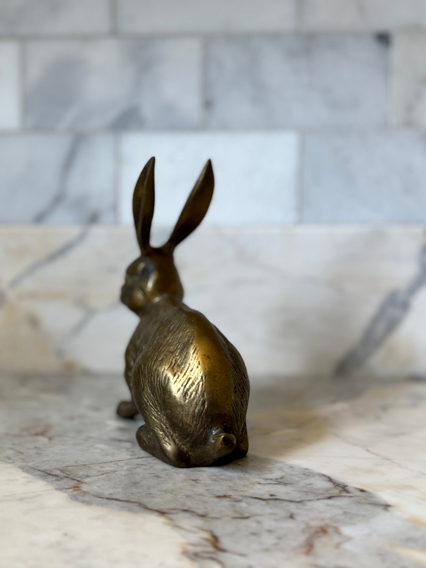 Brass Bunny Figurine