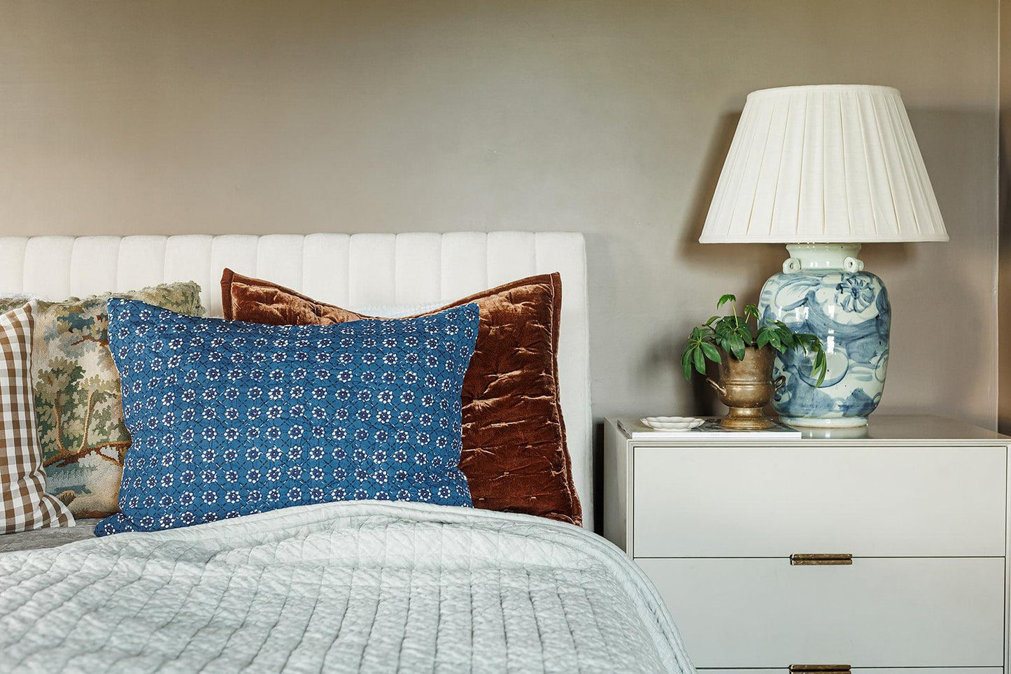 Indigo Block Print Bedding Collection