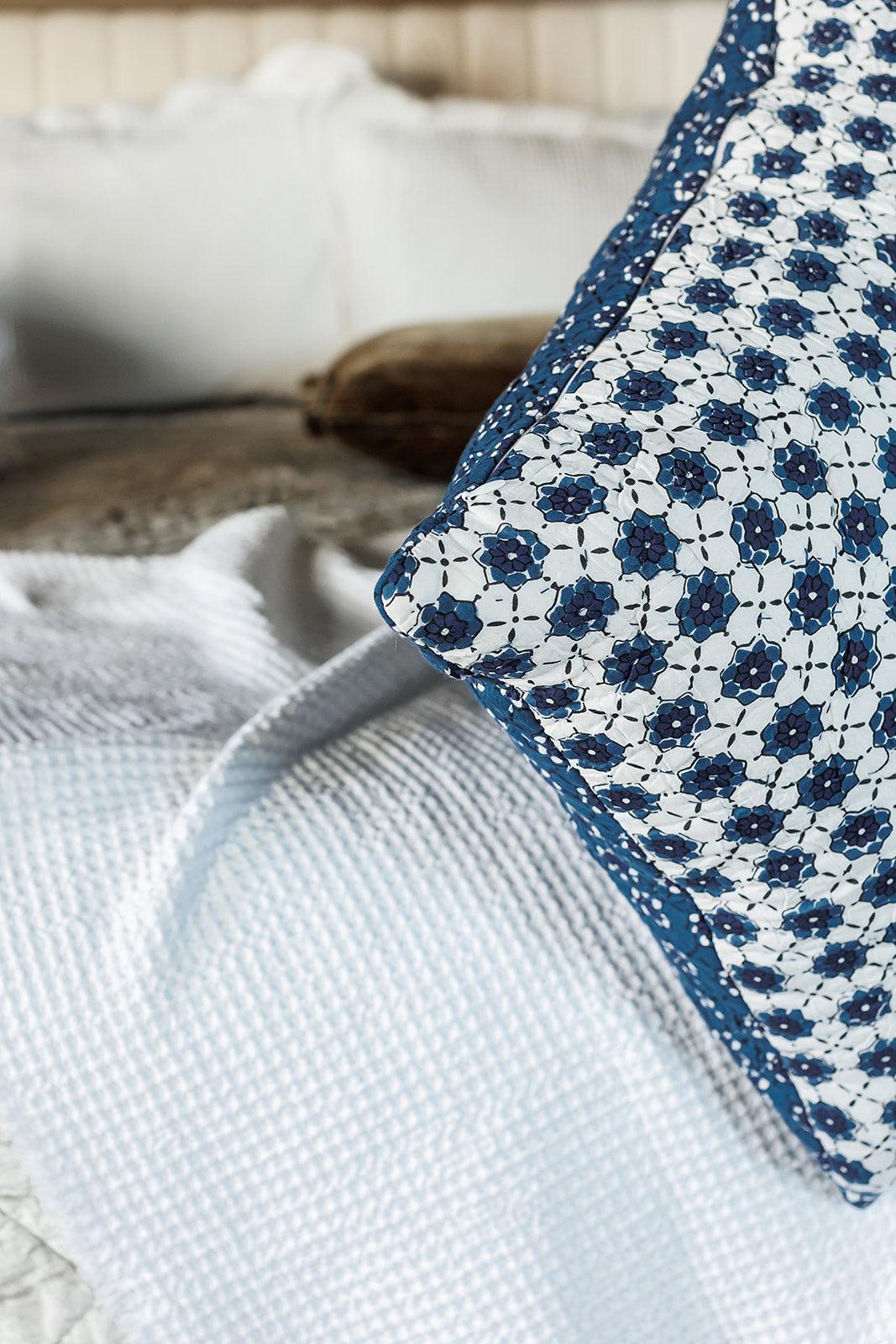 Indigo Block Print Bedding Collection