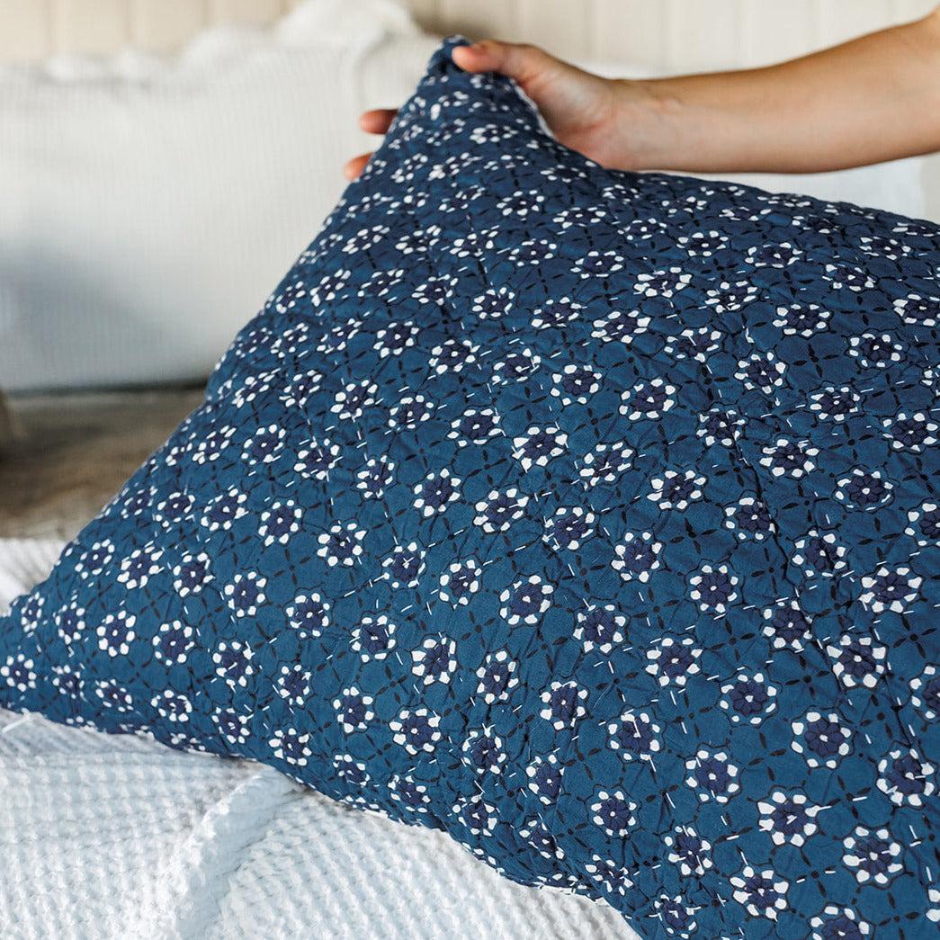Indigo Block Print Bedding Collection