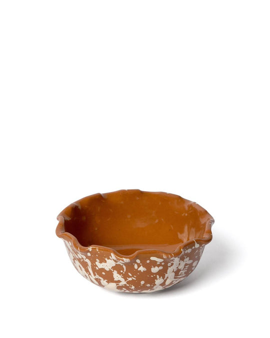 Splatter Scalloped Dish