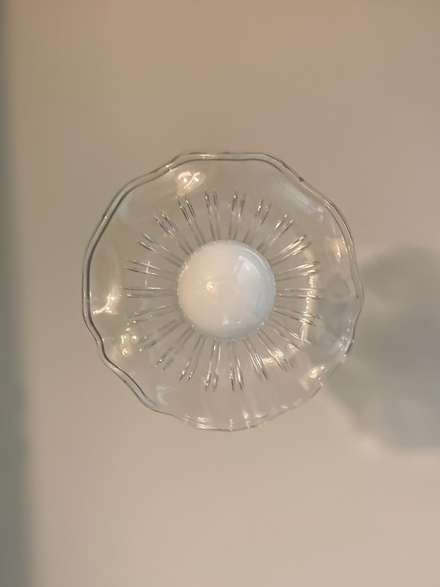 Clear Ruffle Pendant