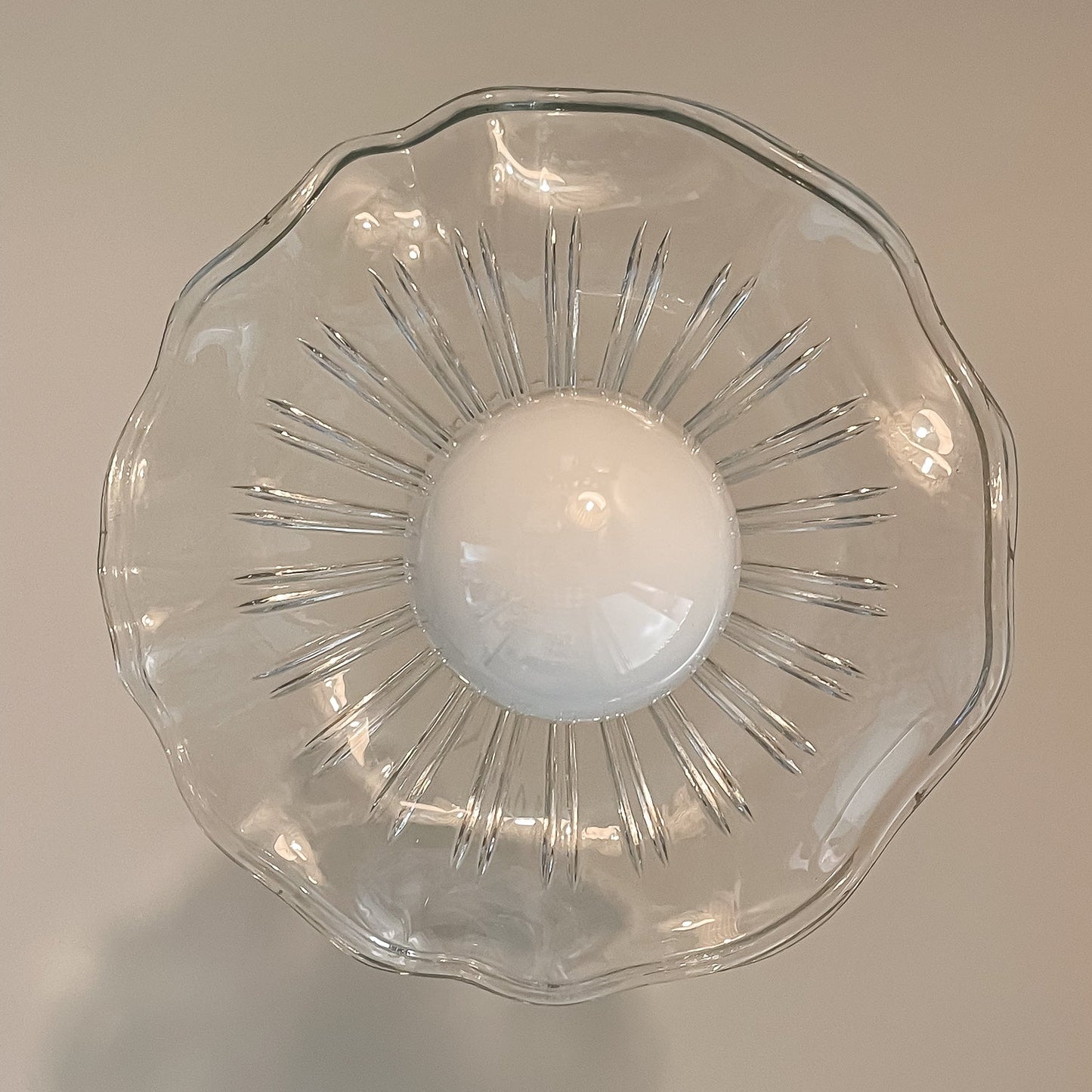 Clear Ruffle Pendant