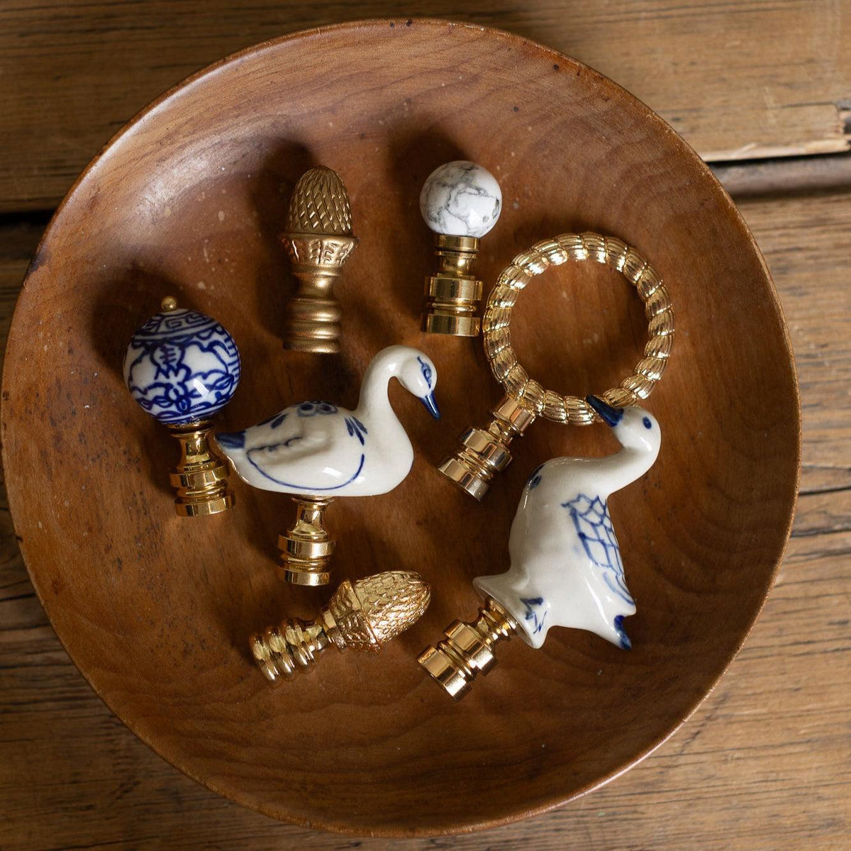 Marble Ball Finial - OAKSTREET SHOPPE