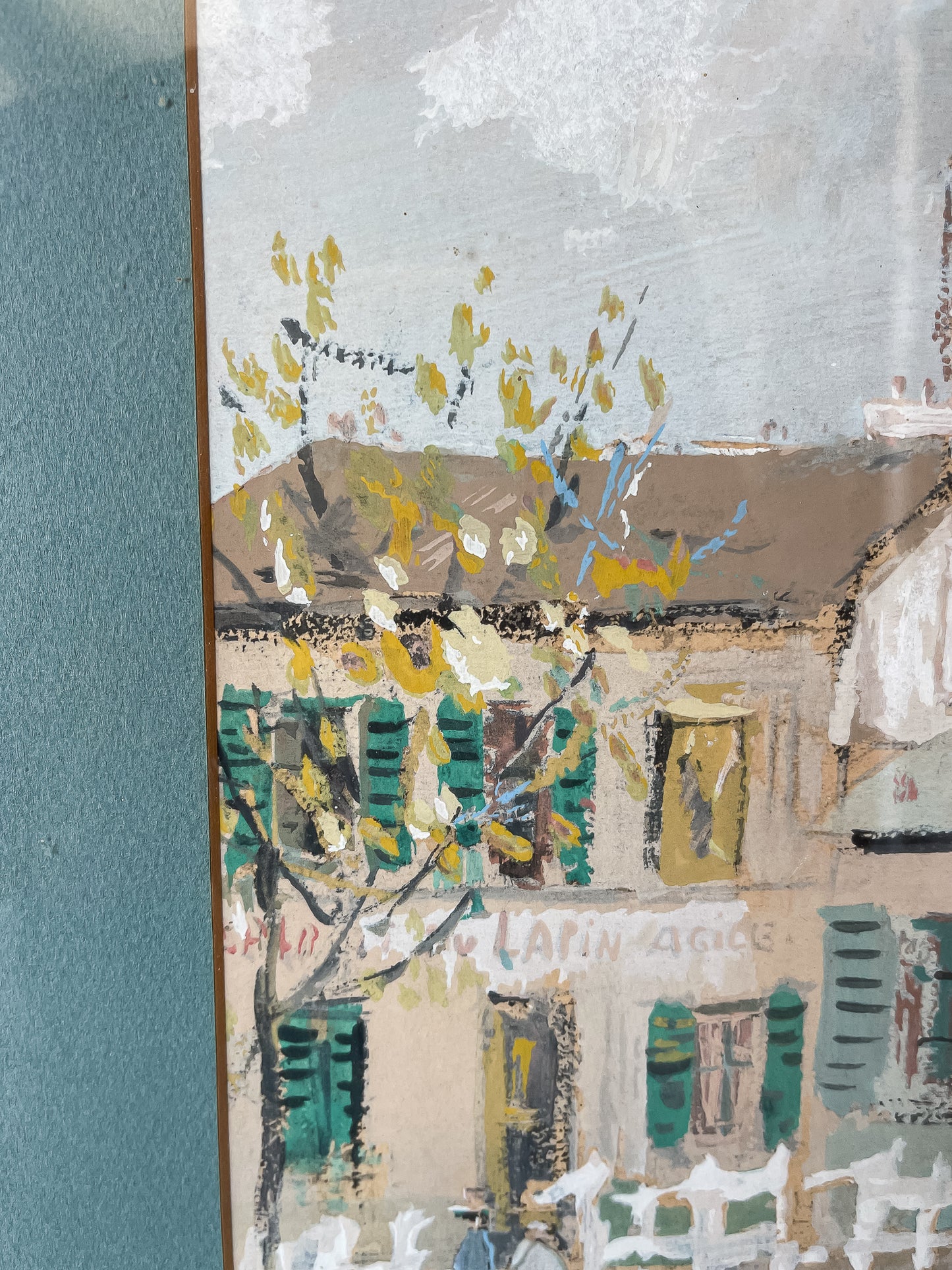 Framed French Street Scene by Maurice Utrillo