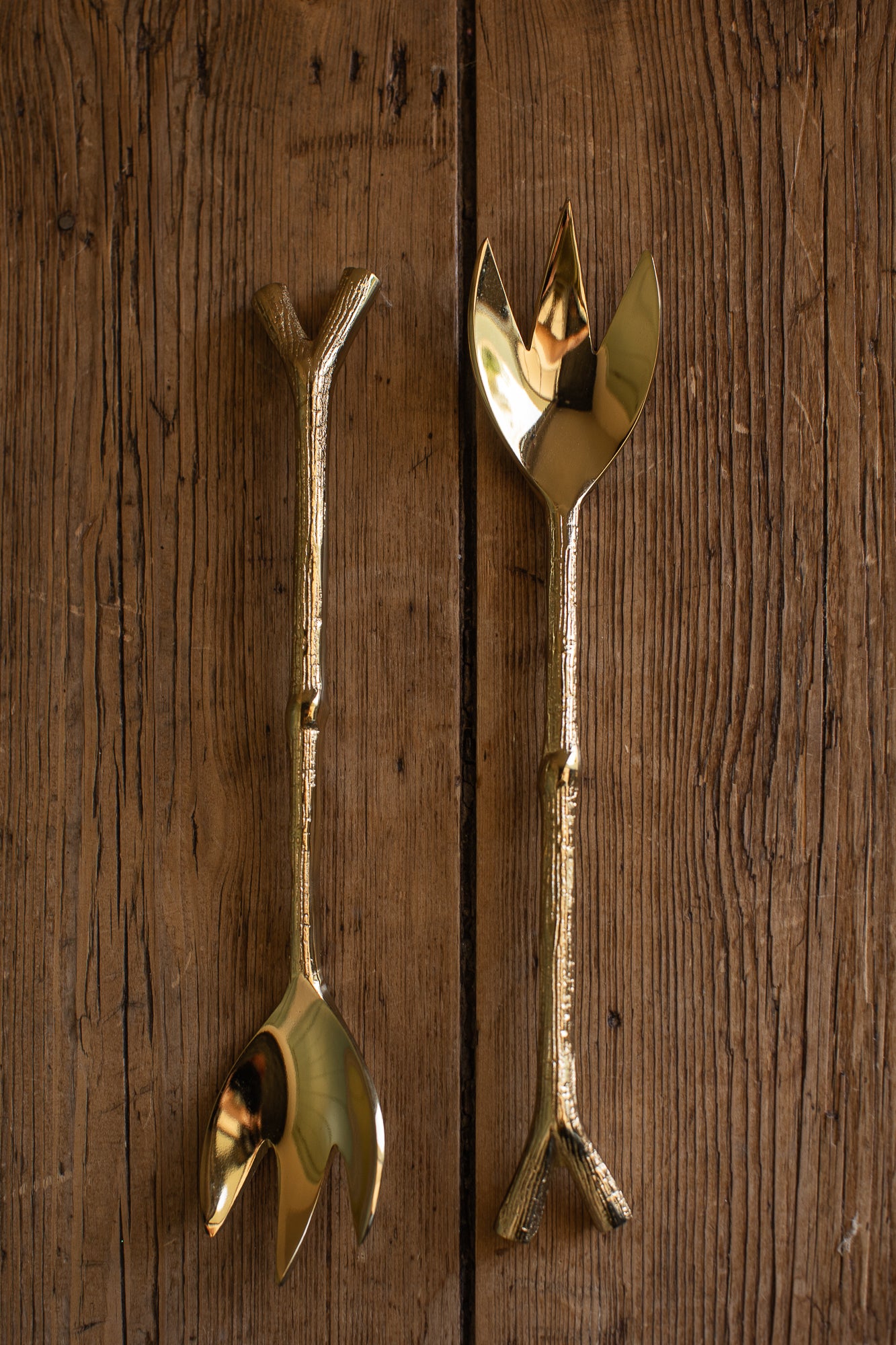 Gold Branch Flatware + Serving Pieces