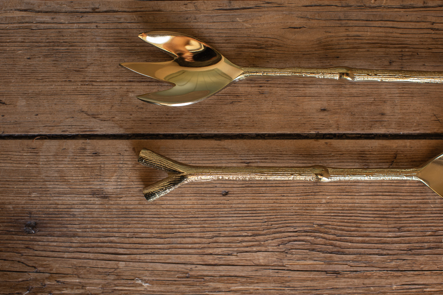 Gold Branch Flatware + Serving Pieces