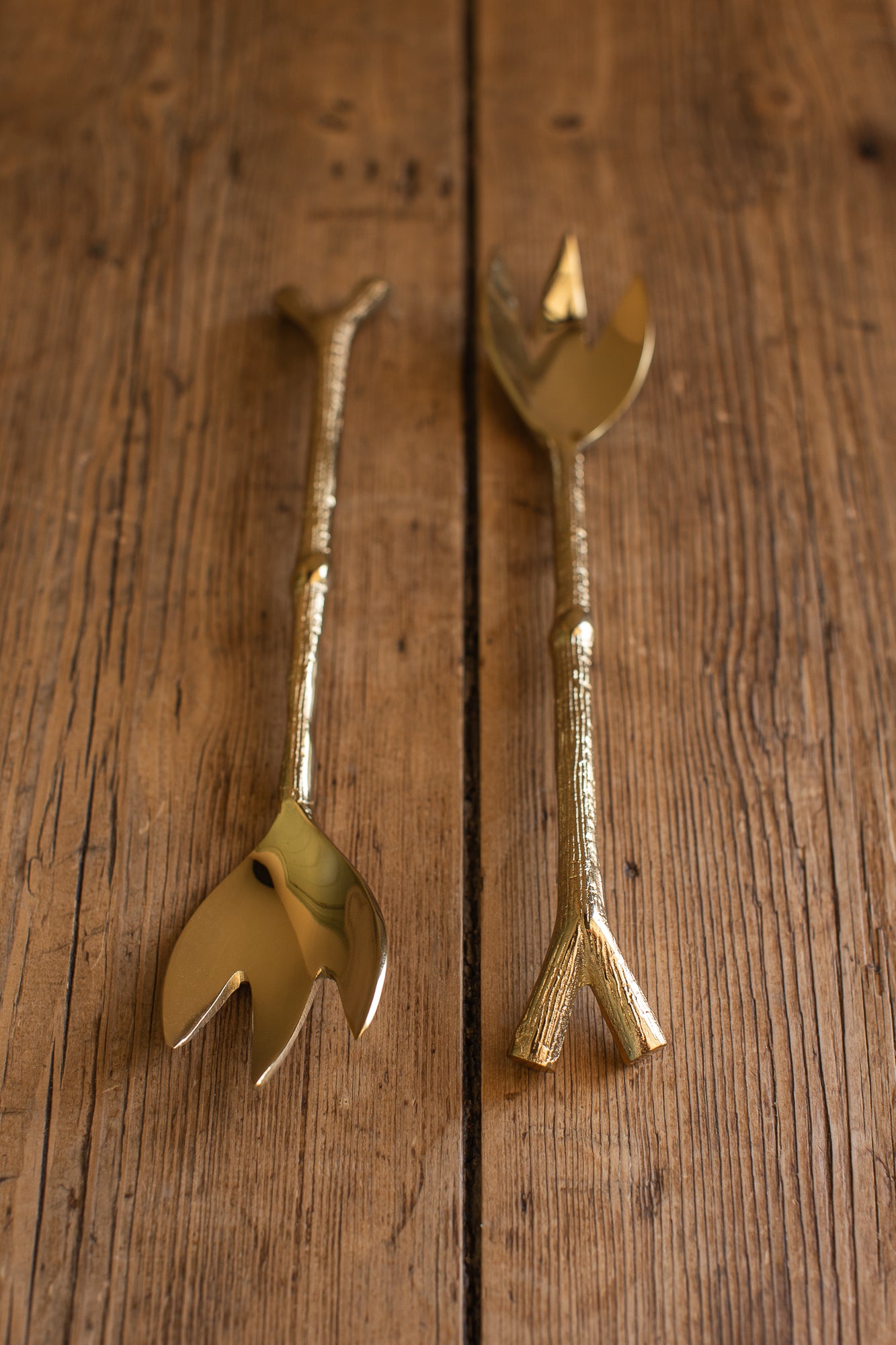 Gold Branch Flatware + Serving Pieces