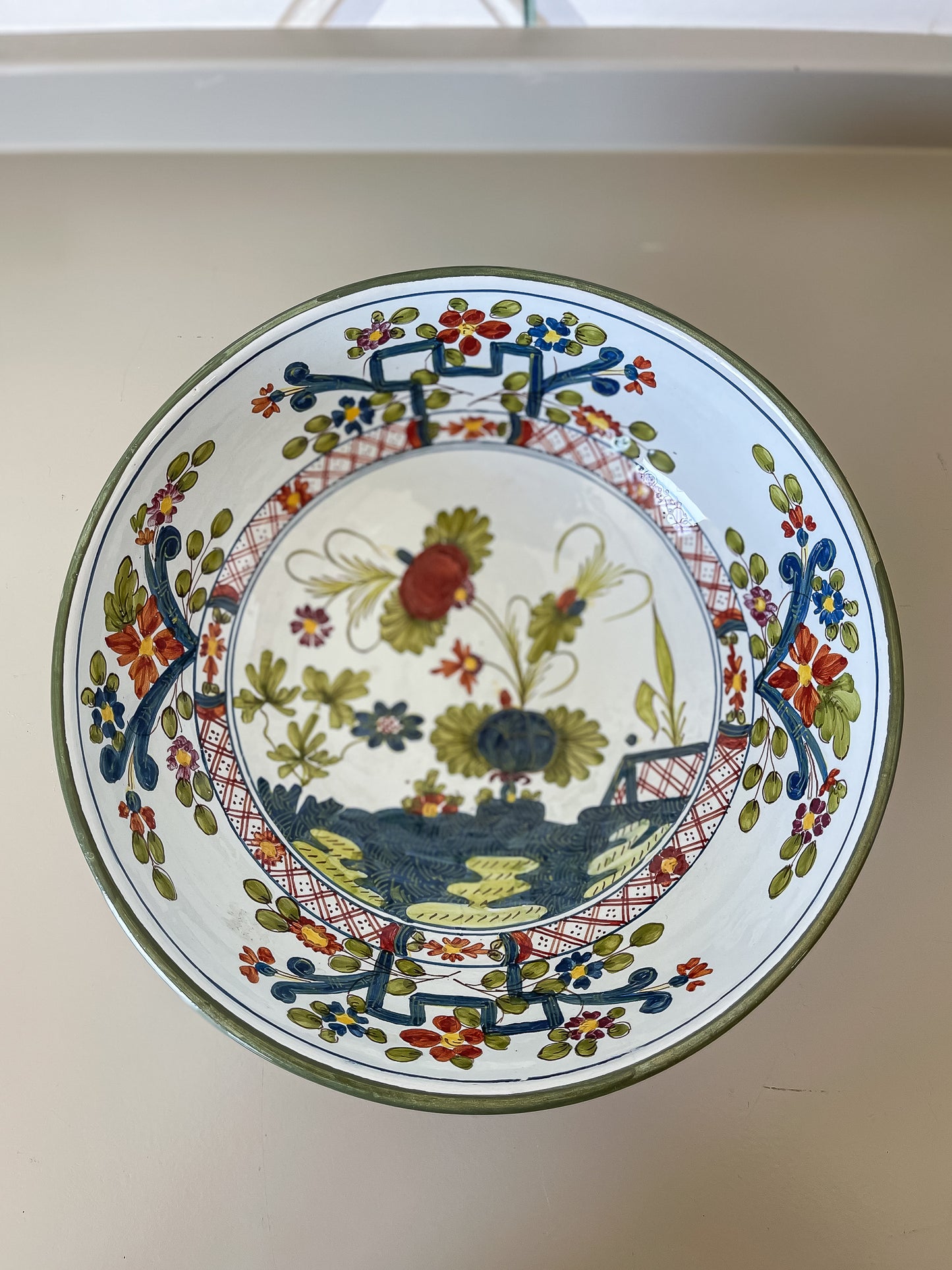 Hand-Painted Faience Bowl