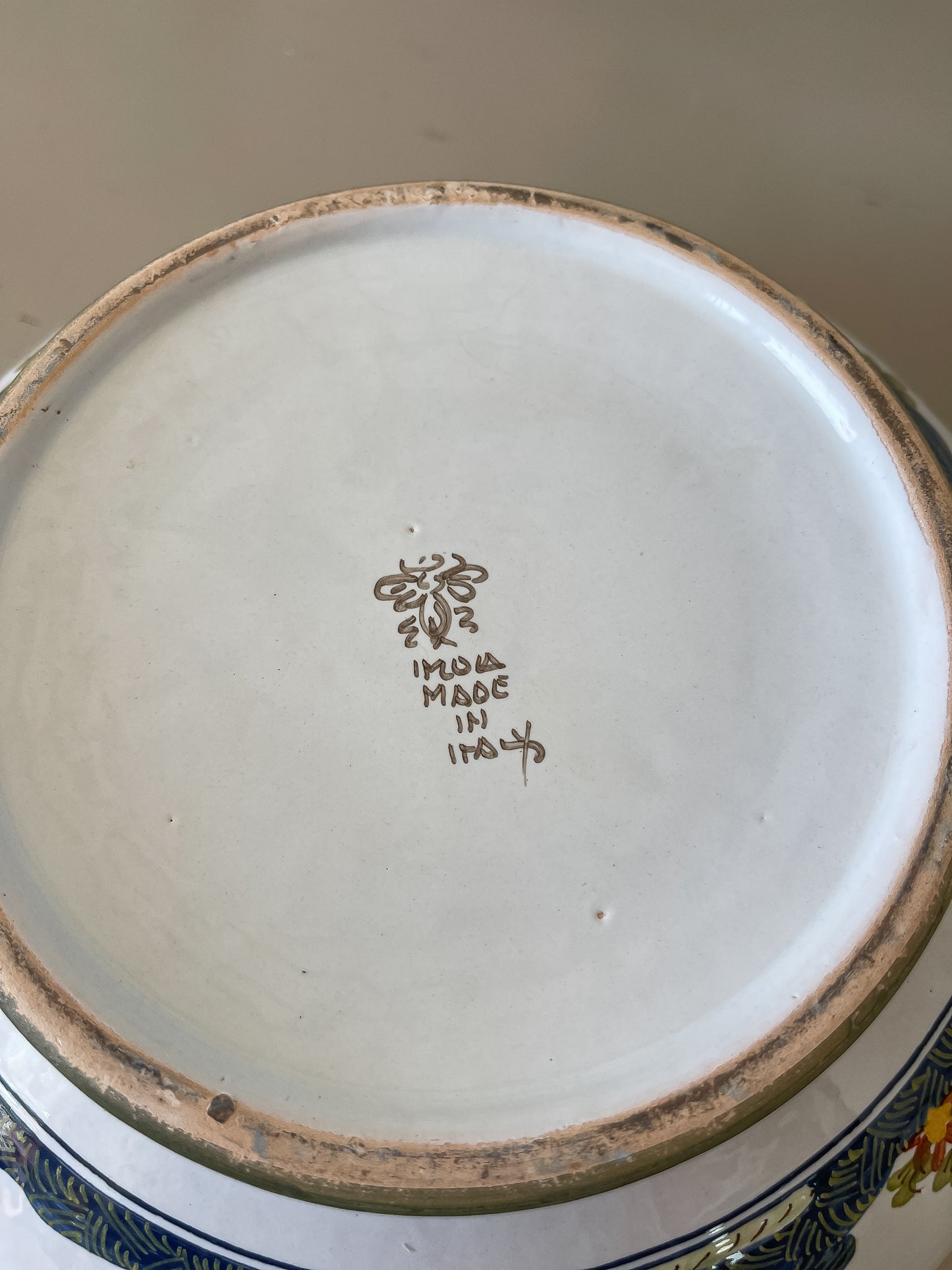 Hand-Painted Faience Bowl