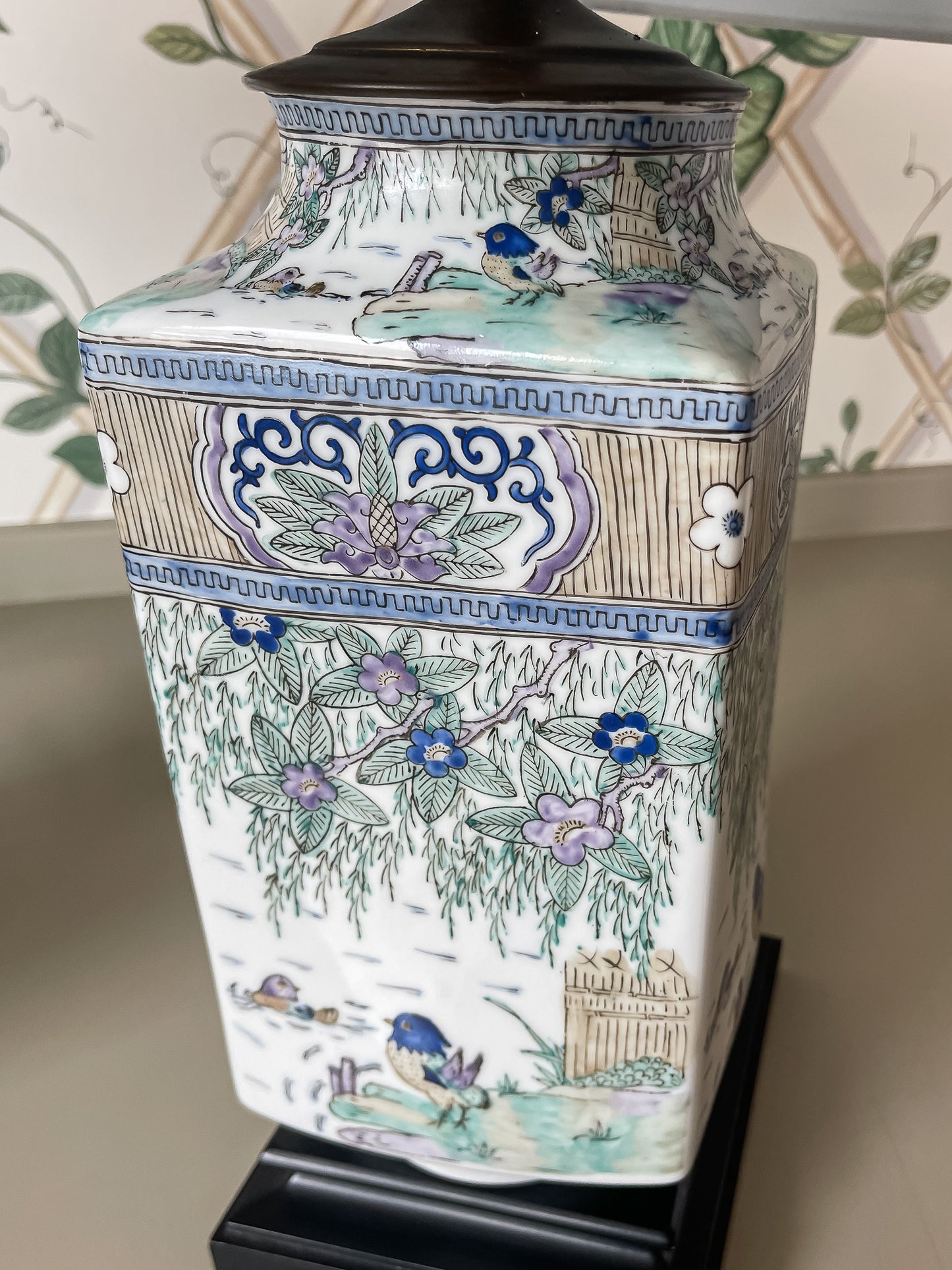Hand-Painted Porcelain Table Lamp
